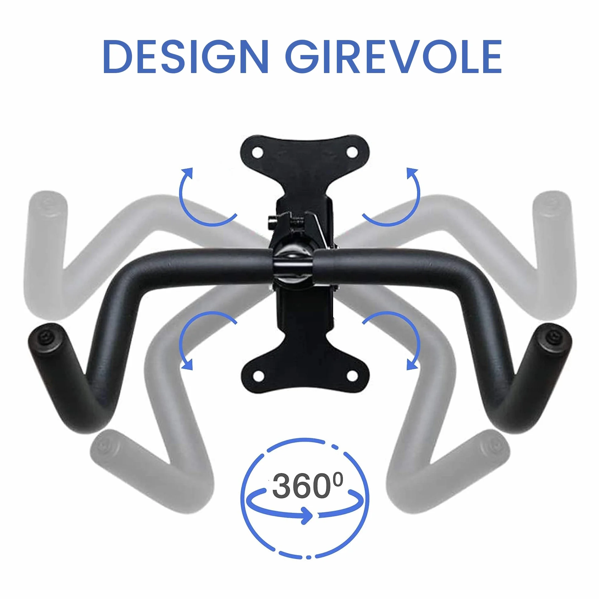 Pieghevole Imbottito Supporto per Bicicletta da Parete