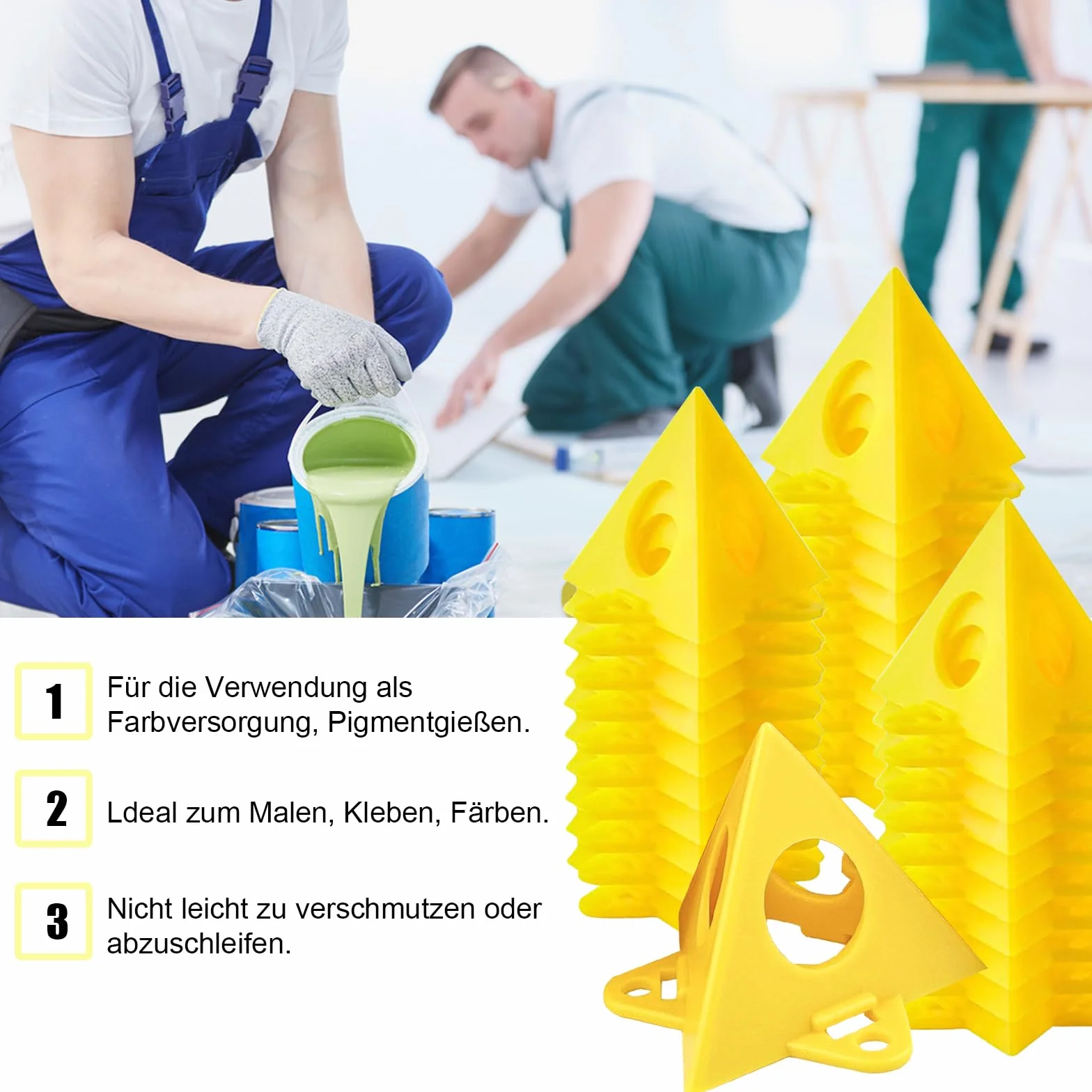 Supporti a Piramide 30 Pezzi Mini Cono Vernice Stand Set per Falegnami Pittori