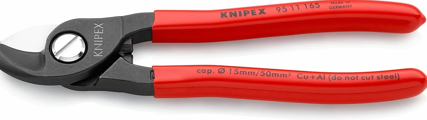 KNIPEX Cesoia per cavi 165 mm 95 11 165 SB rivestiti in resina sintetica