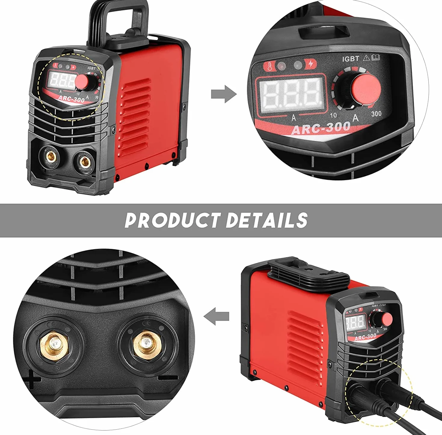 Saldatrice Inverter ARC MMA 300 Amp IGBT Digital Display LCD 220 V Welder