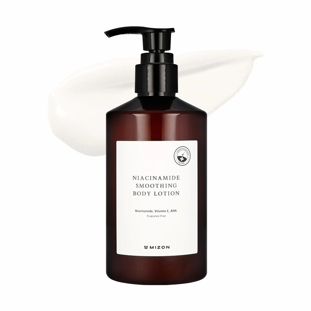 [Mizon] Lozione Corpo Levigante alla Niacinamide (300 ml) AHA, vitamina C, acido ialuronico, idratazione regolare, cura della pigmentazione, esfoliazione delicata (Niacinamide Smoothing Body Lotion)