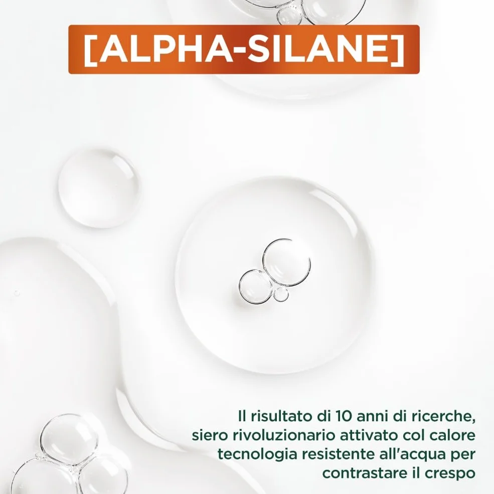 Garnier Fructis Siero Termoprotettore, Per Capelli Lisci e Lucenti a Lungo, Resistenti all'Umidità, Trattamento Lisciante alla Cheratina Vegetale e Olio di Argan, Lisci Cheratina, 50 ml