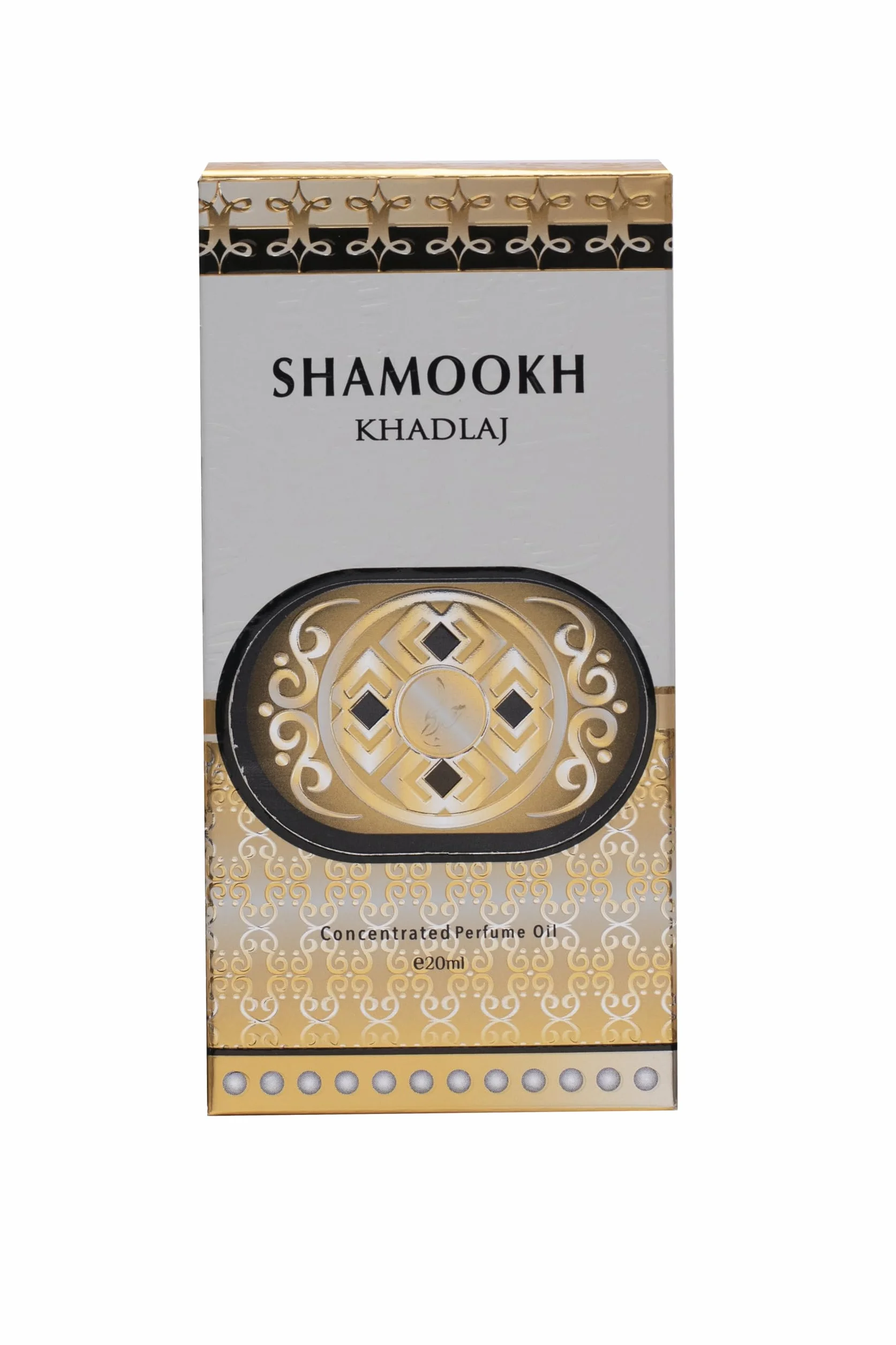 Khadlaj Shamookh Gold CPO - Profumo concentrato in olio, 20 ml, aroma lussuoso e durevole, per occasioni speciali
