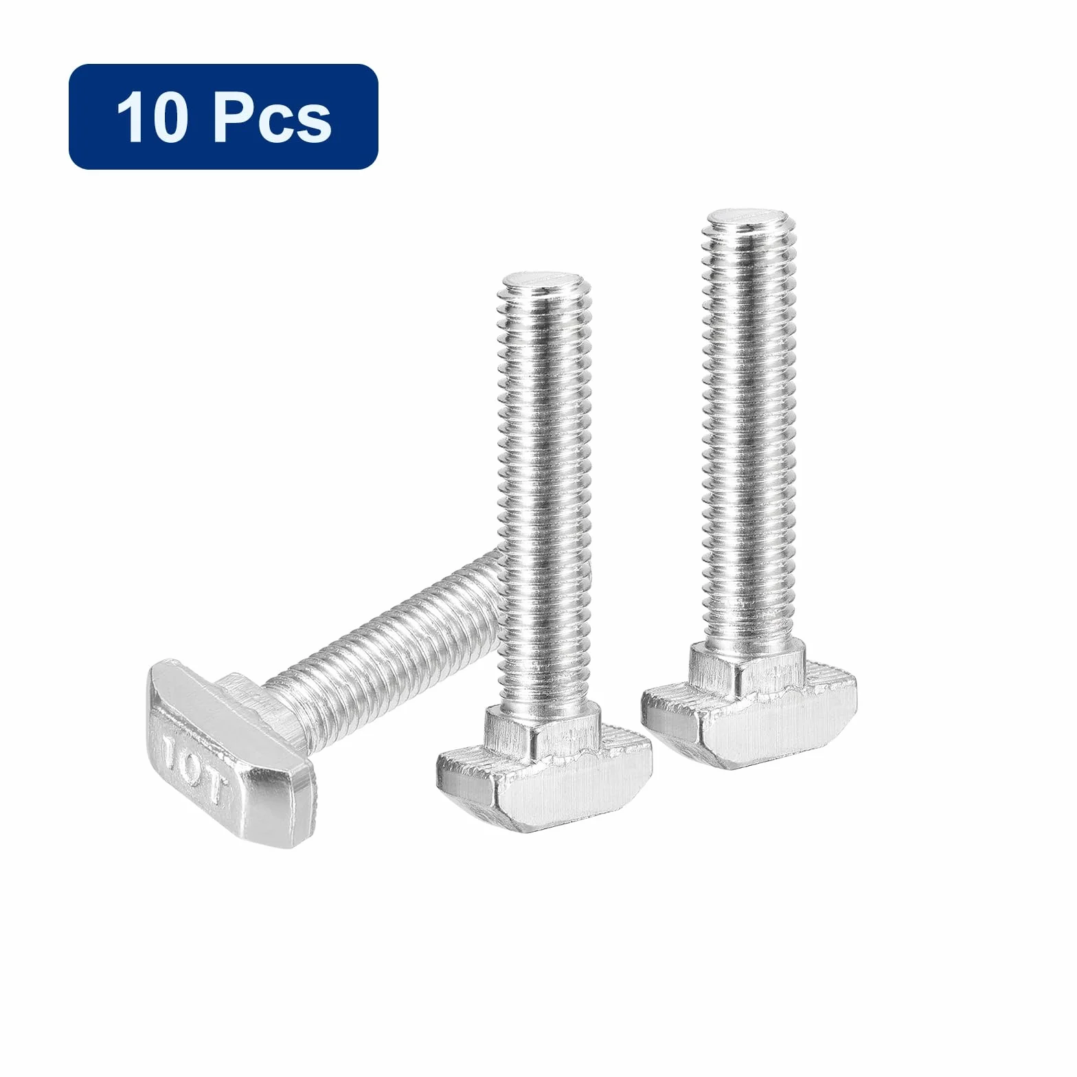 QUARKZMAN 10pz Bulloni a T-Slot, M8 x 40mm Bullone a Testa Martello per Profilo Alluminio Serie 4545