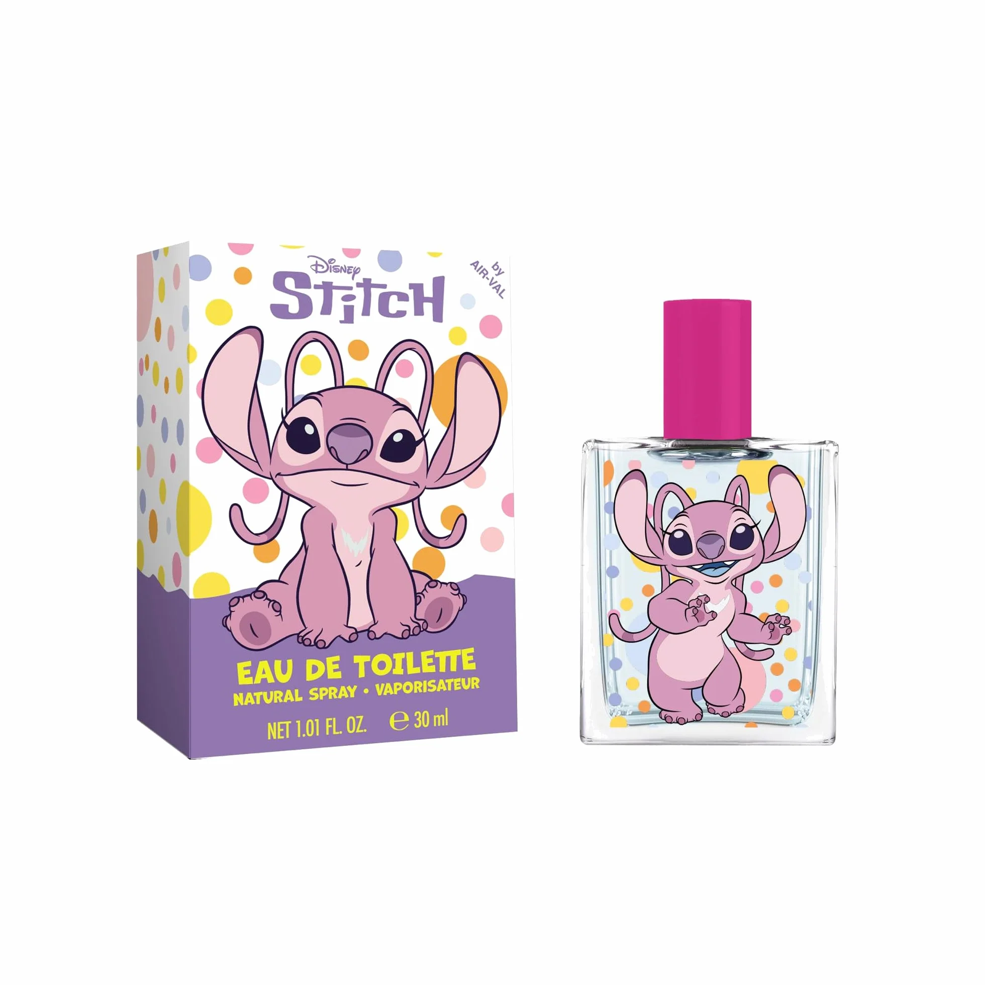 Disney Lilo & Stitch Angel – Eau de Toilette per Bambini 30ml – Profumo Dolce e Fruttato – Regalo per Ragazza o Ragazzo – Flacone Illustrato – Perfetto per Compleanno, Natale