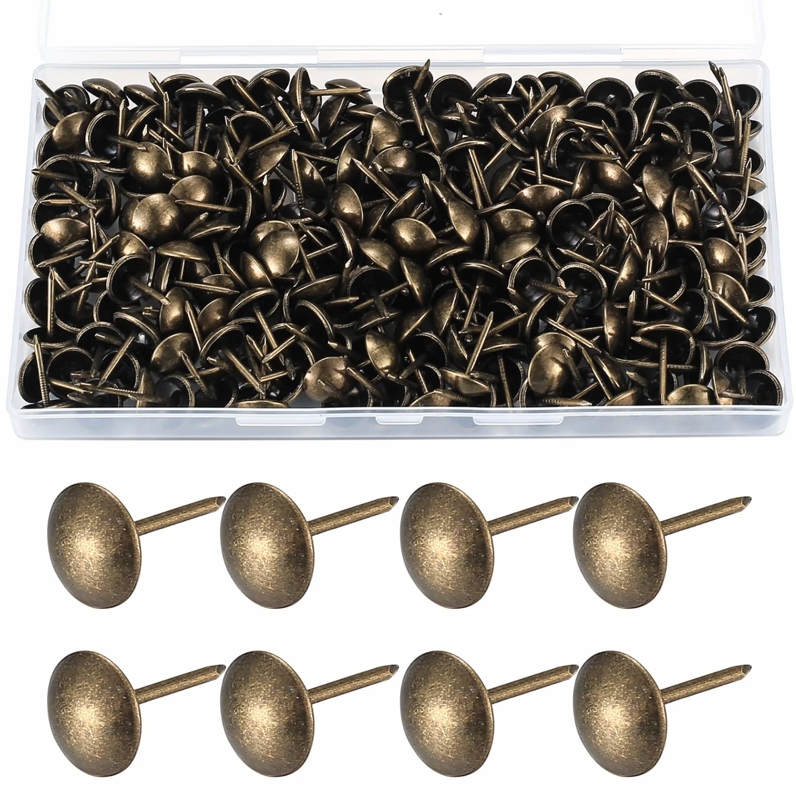 Pezzi Chiodini per Tappezzeria 320 Puntine Decorativi Antichi 11x17 mm Bronzo