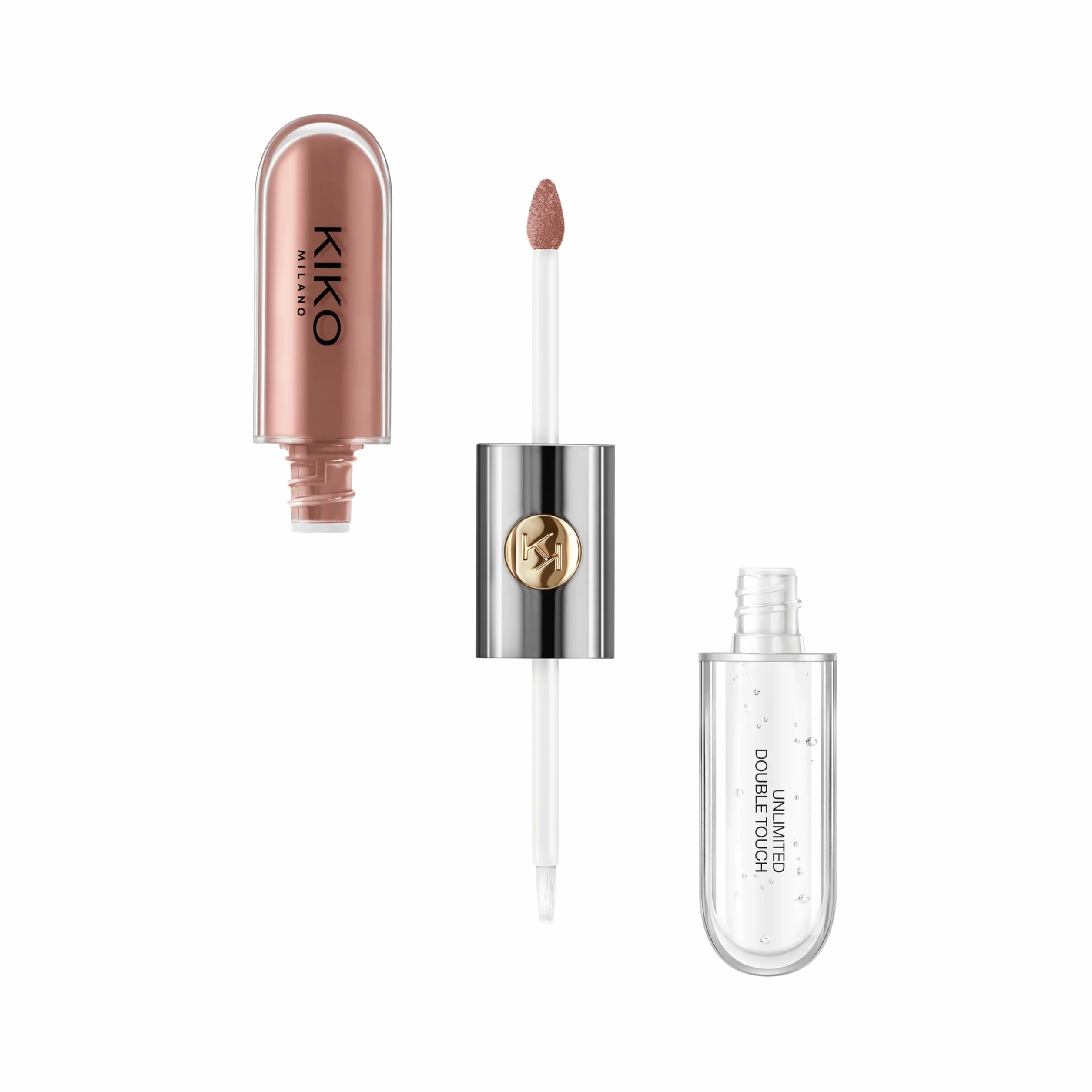 KIKO Milano Unlimited Double Touch 103, Rossetto Liquido In 2 Step, Finish Luminoso. Tenuta Fino A 12 Ore. Base Colorata No Transfer