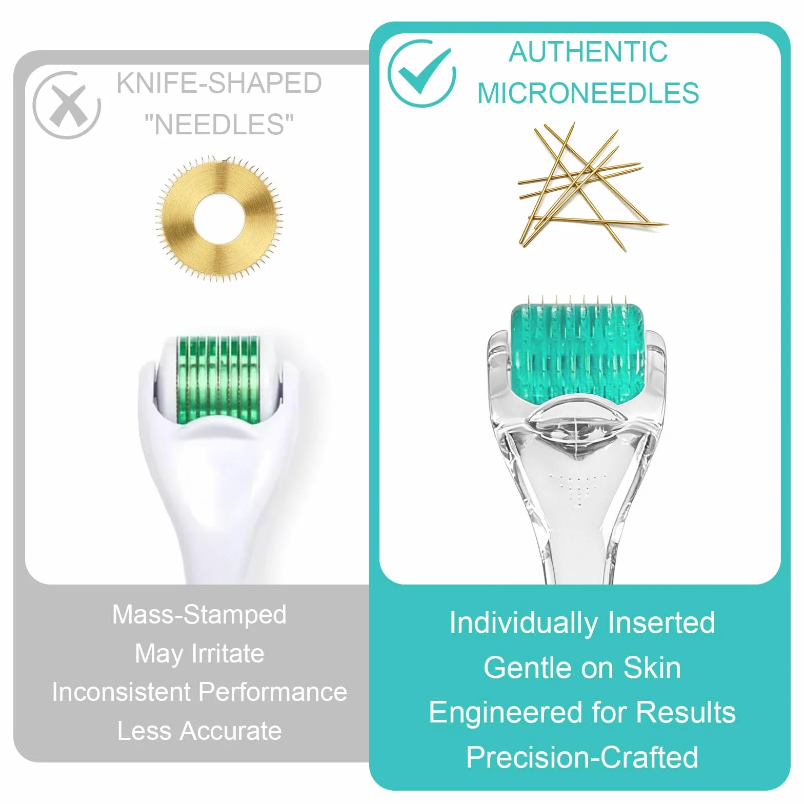 Derma Roller 0.5mm sistema antietà con 192 microaghi, anti-invecchiamento, acne, smagliature, cellulite, riduce la perdita di capelli