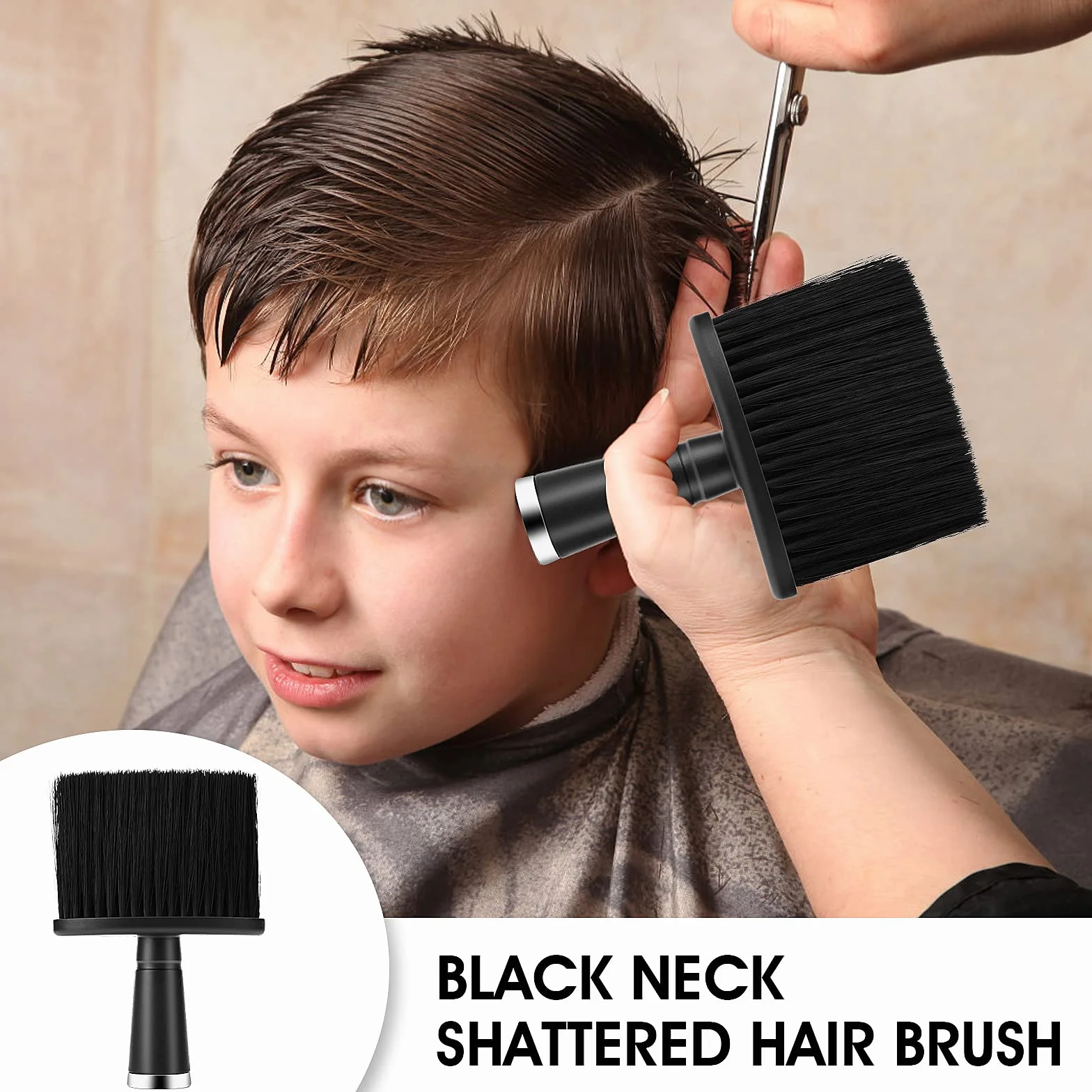 Spazzola da barbiere Spazzola per spolverare il collo Spazzola per il taglio dei capelli Spazzola per il taglio dei capelli Spazzola per spolverare i capelli intorno al collo e alle orecchie