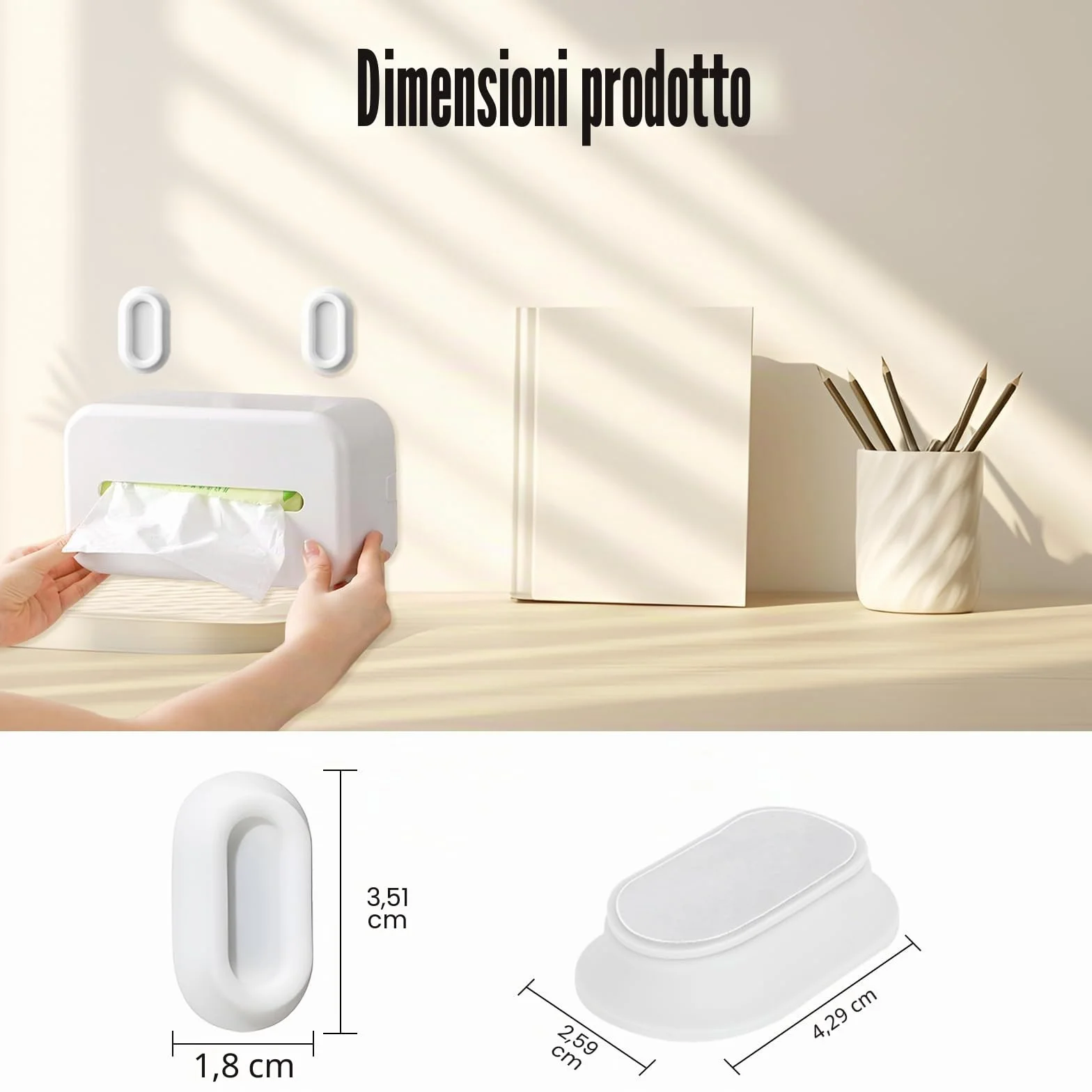 Supporto Magnetico Porta Telecomando da Muro 5 Pezzi, Adatto a Tutti i Tipi di Elettrodomestici