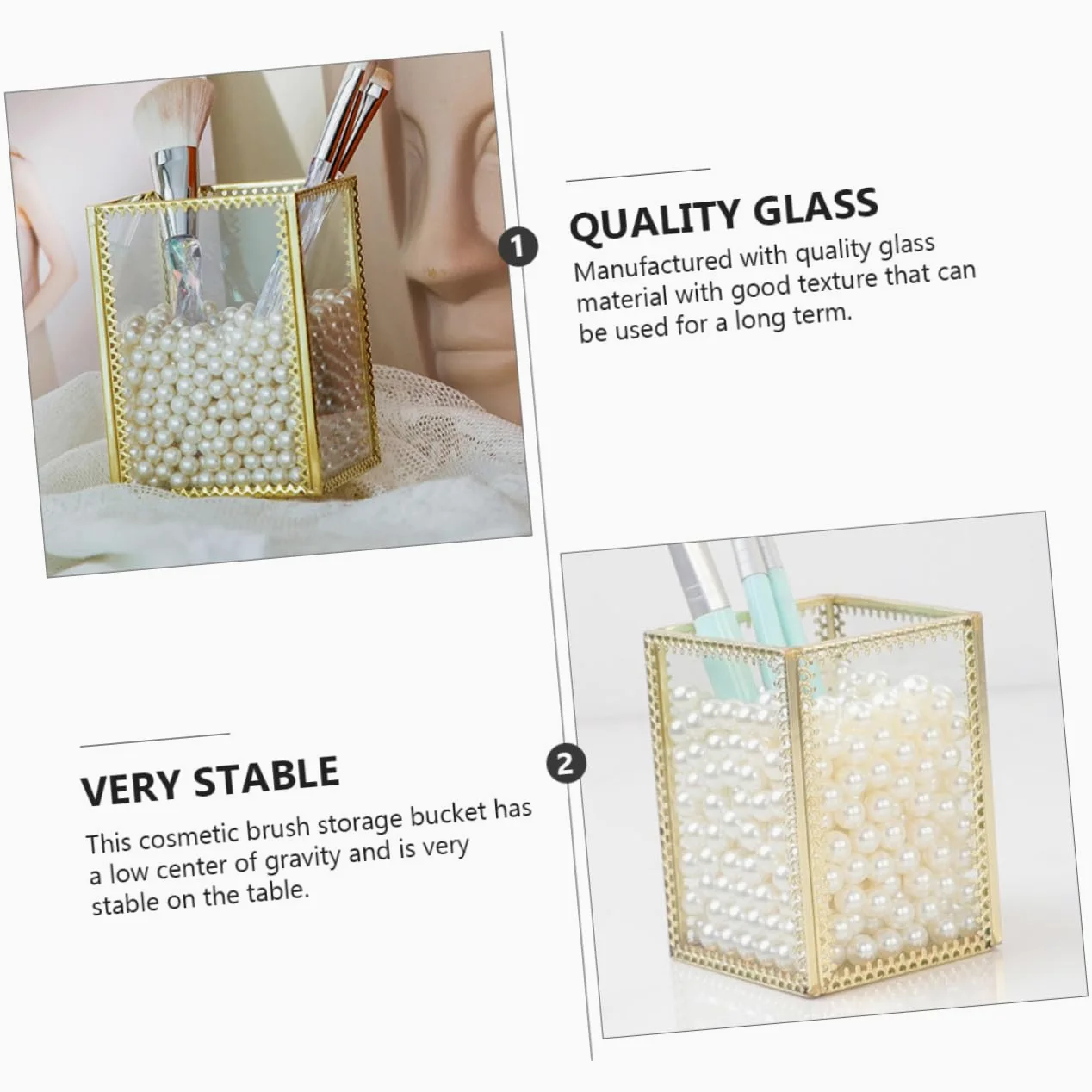 1 Pezzo Secchio per Organizer per Sopracciglia Design per Make Up e Accessori Cosmetici