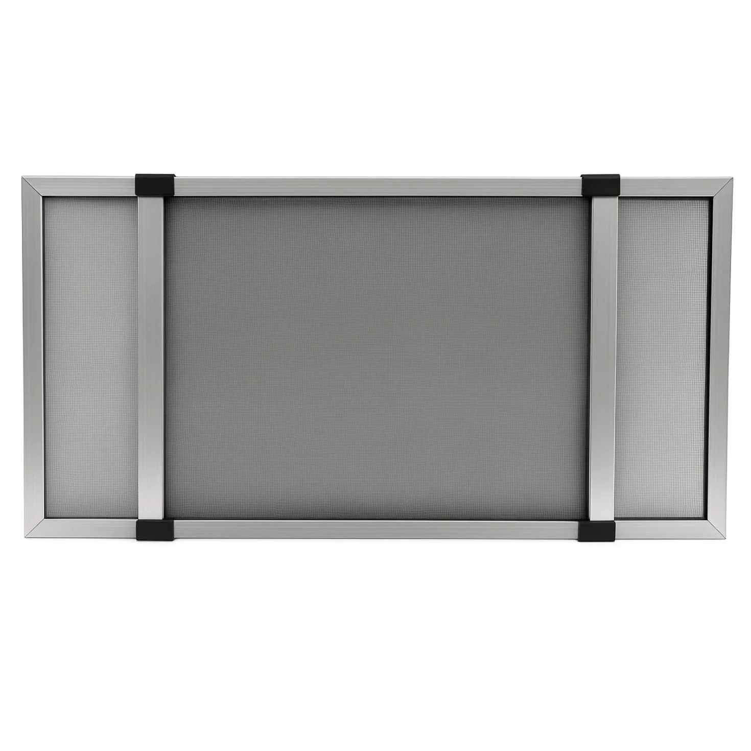 Zanzariera Estensibile in Fibra di Vetro con Telaio in Alluminio Silver H50x70/132 cm per Finestre