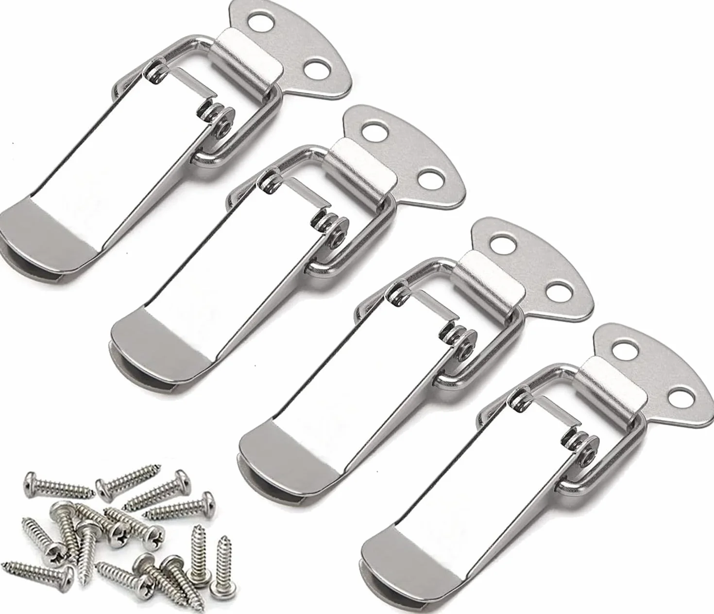 Chiusura di Tensione in Acciaio Inossidabile Fibbia a Leva Molla Caricata Toggle Latch Hasp Gancio Chiusura a Scatto