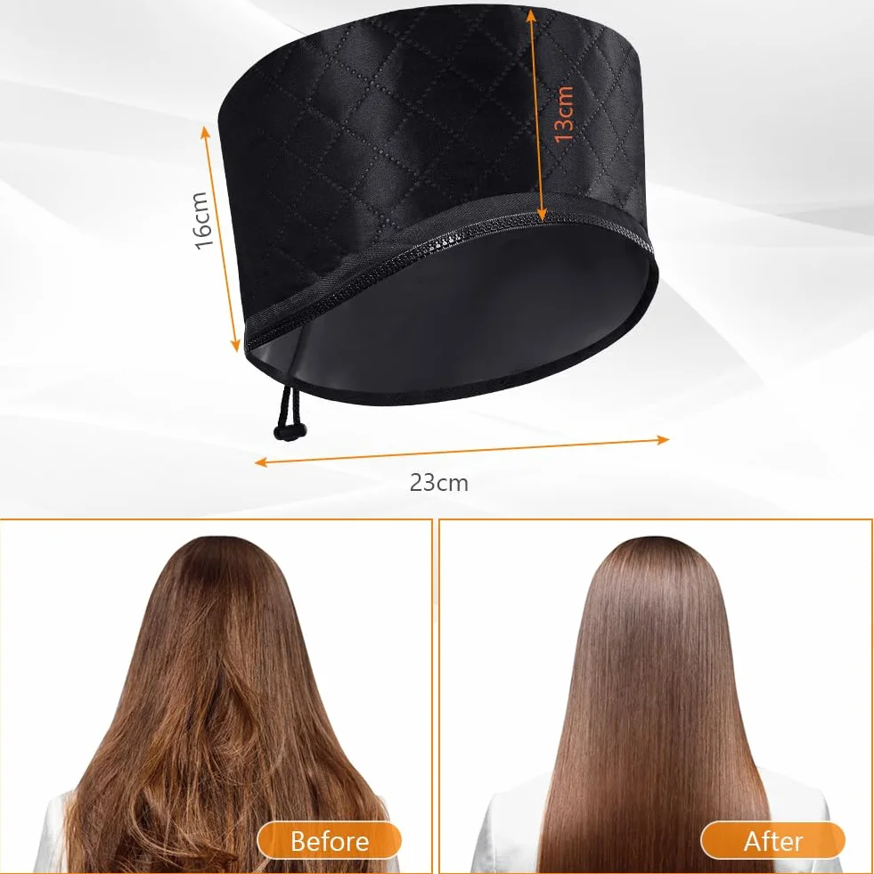 LOPHE Cuffia Riscaldante Capelli, Termico per Capelli Elettrico con 2 Temperature Regolabili, Casco per Asciugatura Cappuccio Asciugacapelli per Acconciatura, Arricciatur