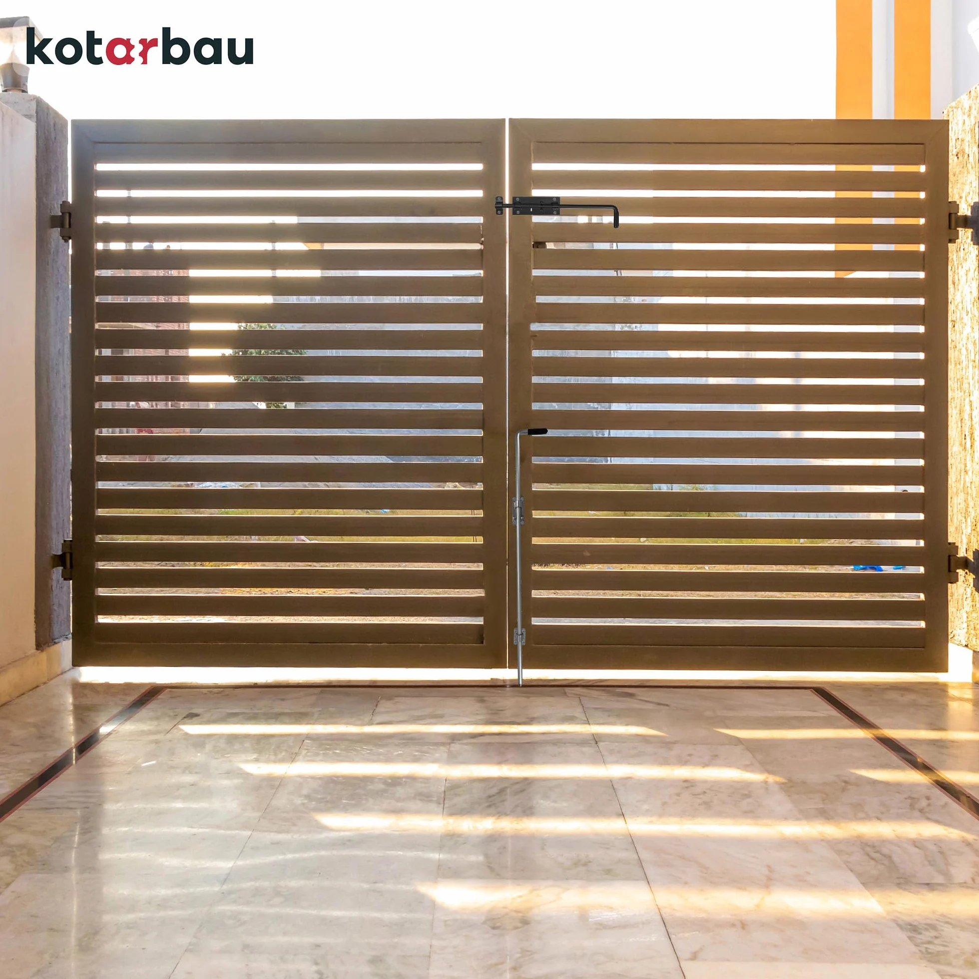 KOTARBAU Gate per bulloni 400 mm Scrocco per porta Capanno per pollaio Polvere nera