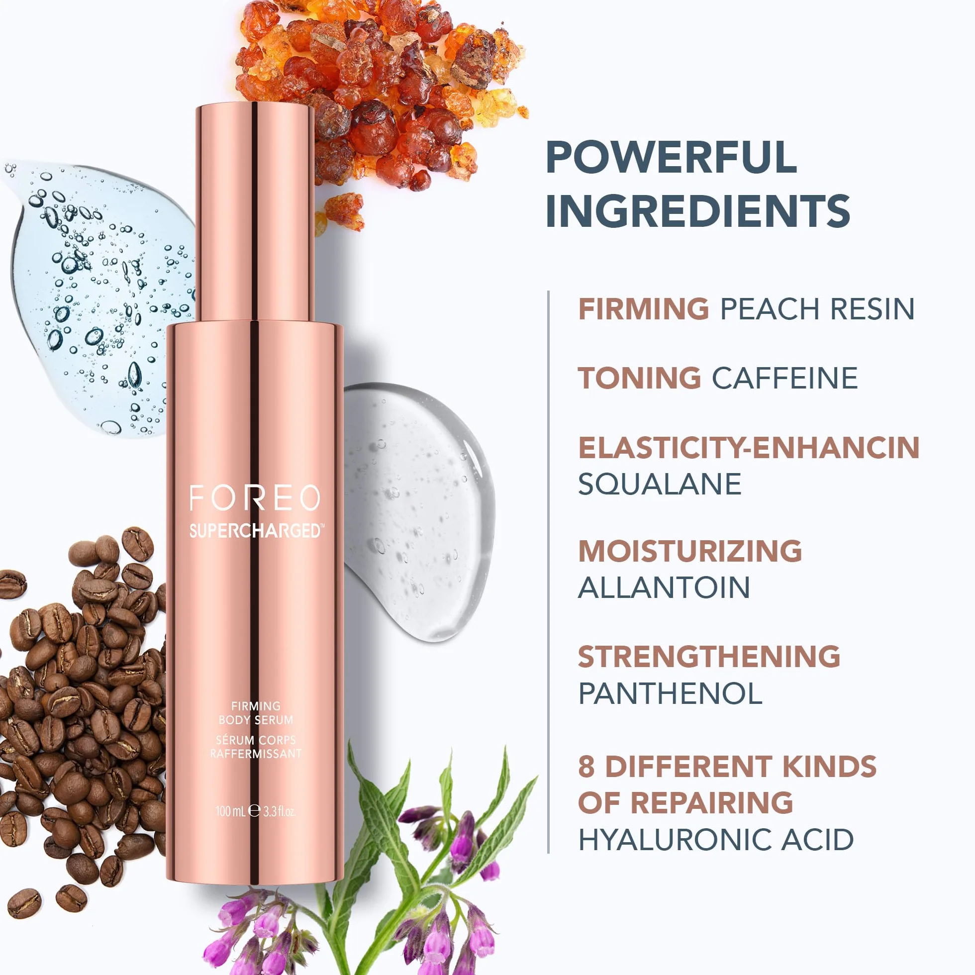 FOREO BEAR 2 body Dispositivo corpo tonificante con microcorrente + Siero corpo conduttivo rassodante SUPERCHARGED - Massaggiatore anticellulite per linfodrenaggio - Rassoda, leviga e scolpisce