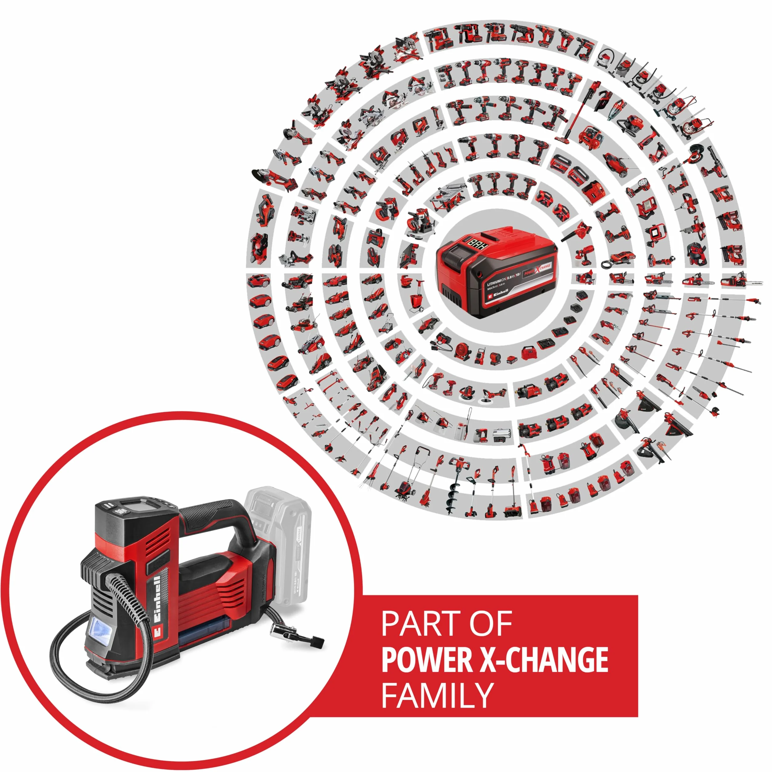 Einhell CE-CC 18/23 Li OF-Solo Power X-Change Compressore per auto a batteria 18 V 11 bar
