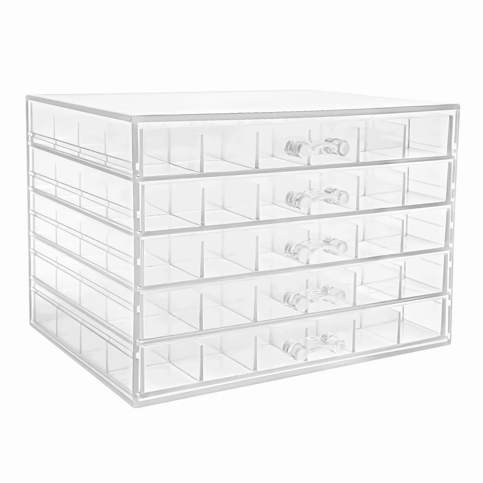 Organizer Trucchi Organizzatore Di Forniture A 5 Livelli for 120, Scatola Portaoggetti In Acrilico Trasparente