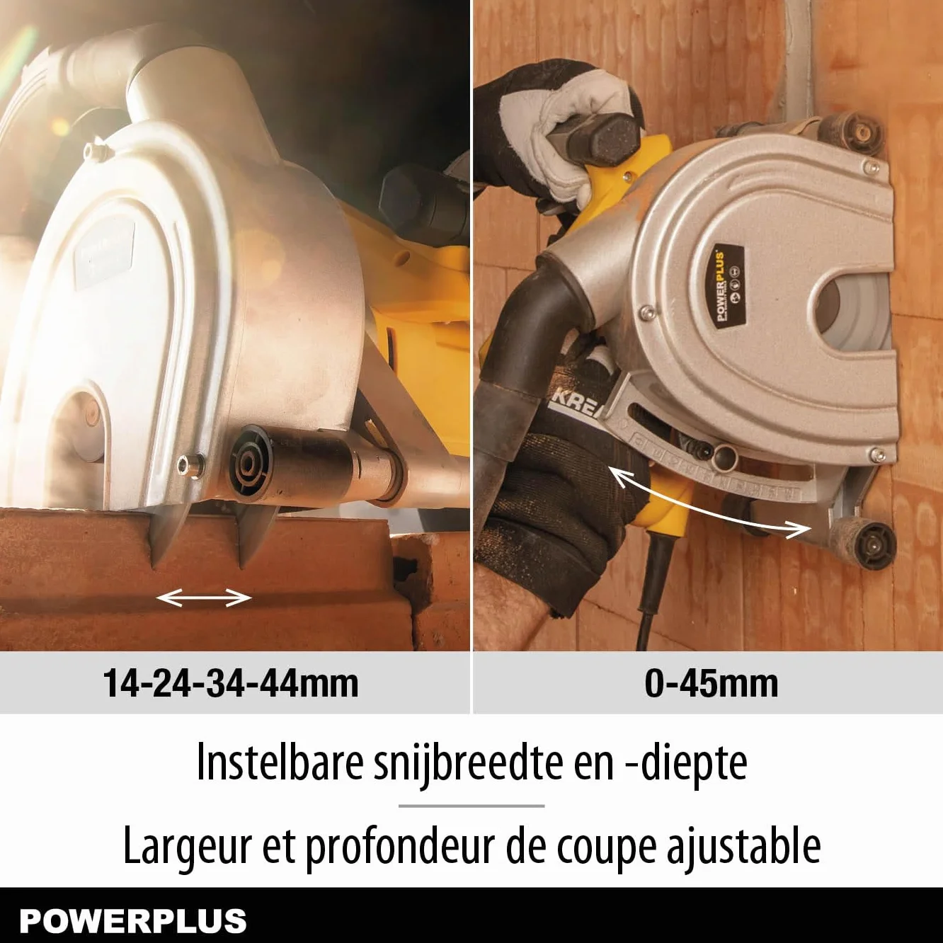 Fresa da muro 1800 W lama diamante 150 mm POWX0650