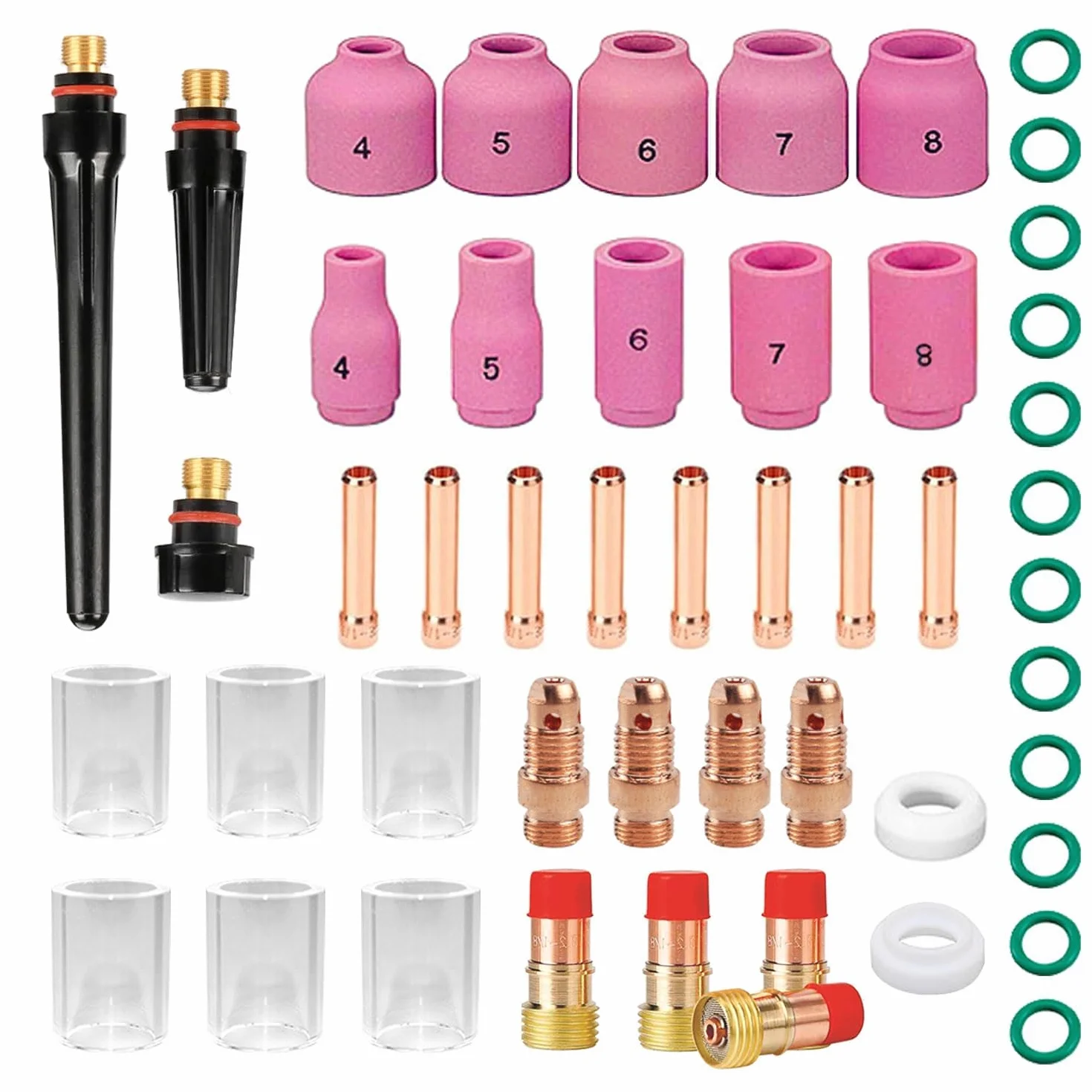 Saldatrice TIG AC DC Alluminio 49 Pezzi Accessori Torcia WP-9/17/18/26