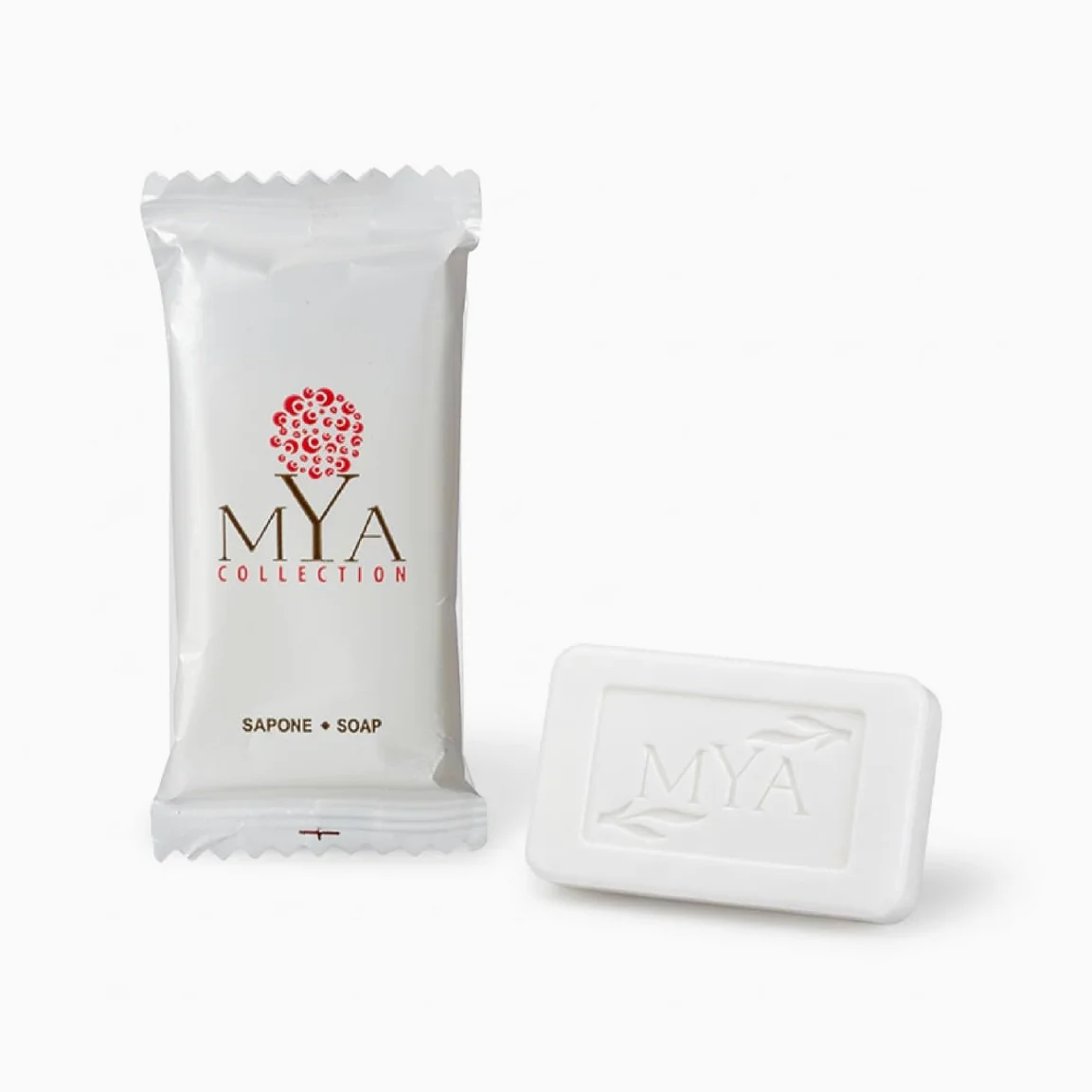 Mya Collection Sapone Rettangolare Monodose per Hotel e B&B 500 Bustine Flowpack da 14g, Saponette Linea Cortesia