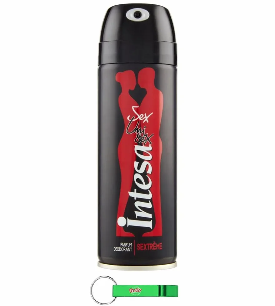 24 Deodorante Intesa Sex Unisex Sextrème – Deodorante Spray 125 ml + portachiavi gratuito Beni Culinari