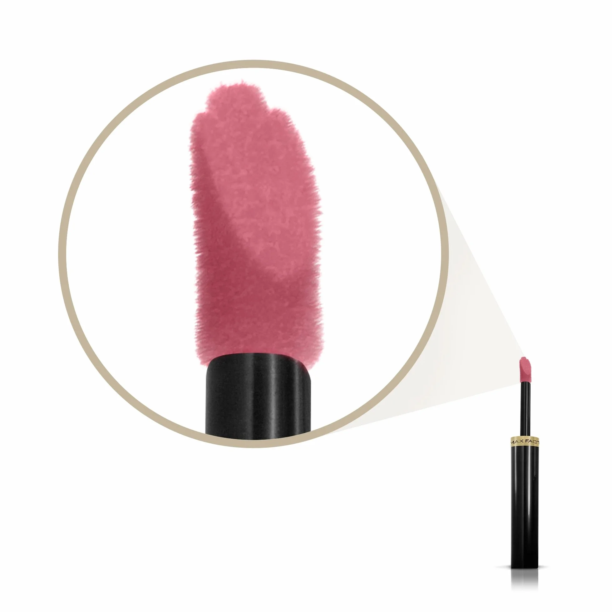Max Factor Lipfinity Lip Colour Rossetto a Lunga Durata 2 in 1 con Finish Lucido, Rossetto Liquido e Balsamo Idratante per Labbra Morbide e Lucenti - 330 Essential Burgundy, 2,3 ml + 1,9 g