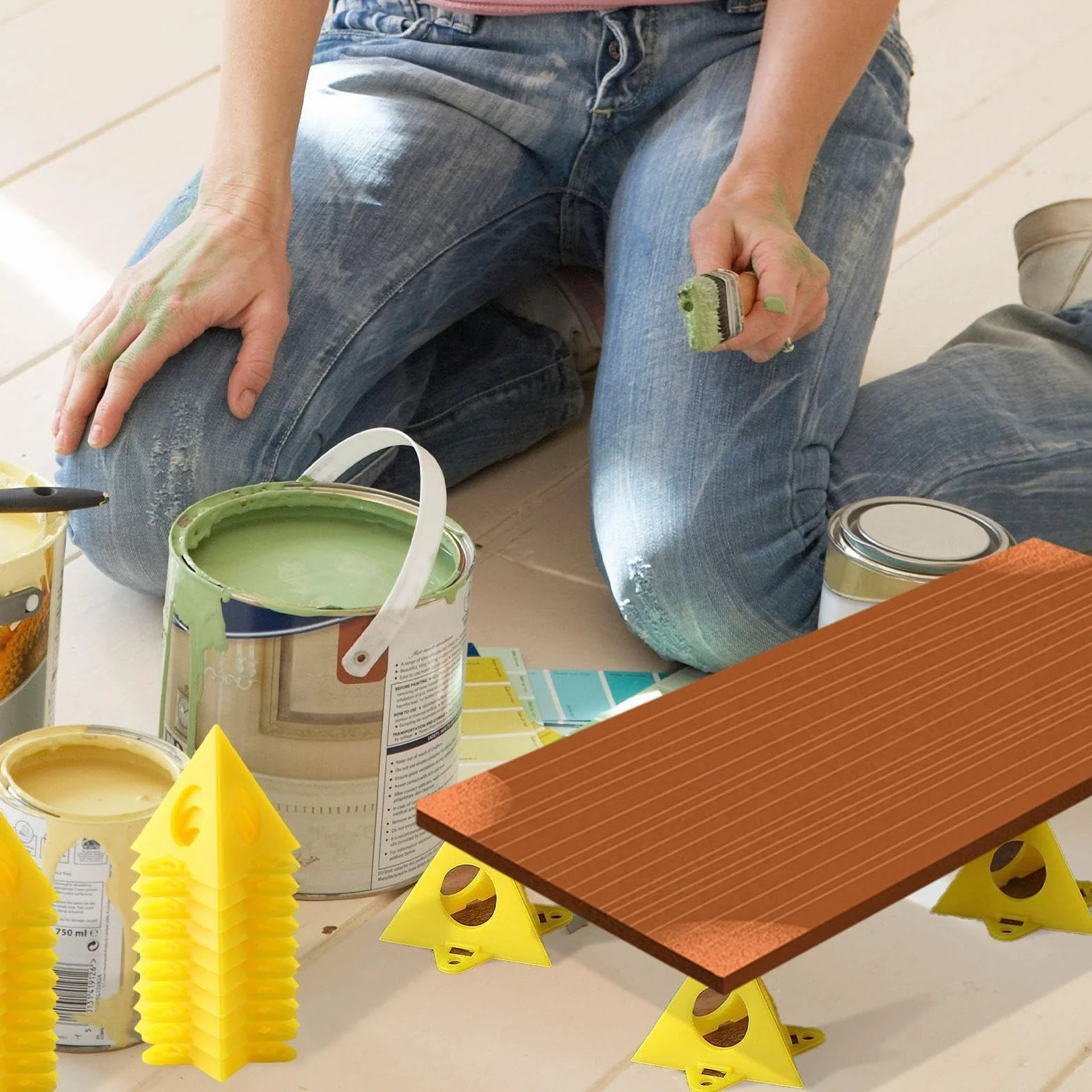 Supporti Per Vernice 30 Pezzi Custodia, Supporto Conico Plastica, Accessori Applicazione Vernice Fai-Da-Te