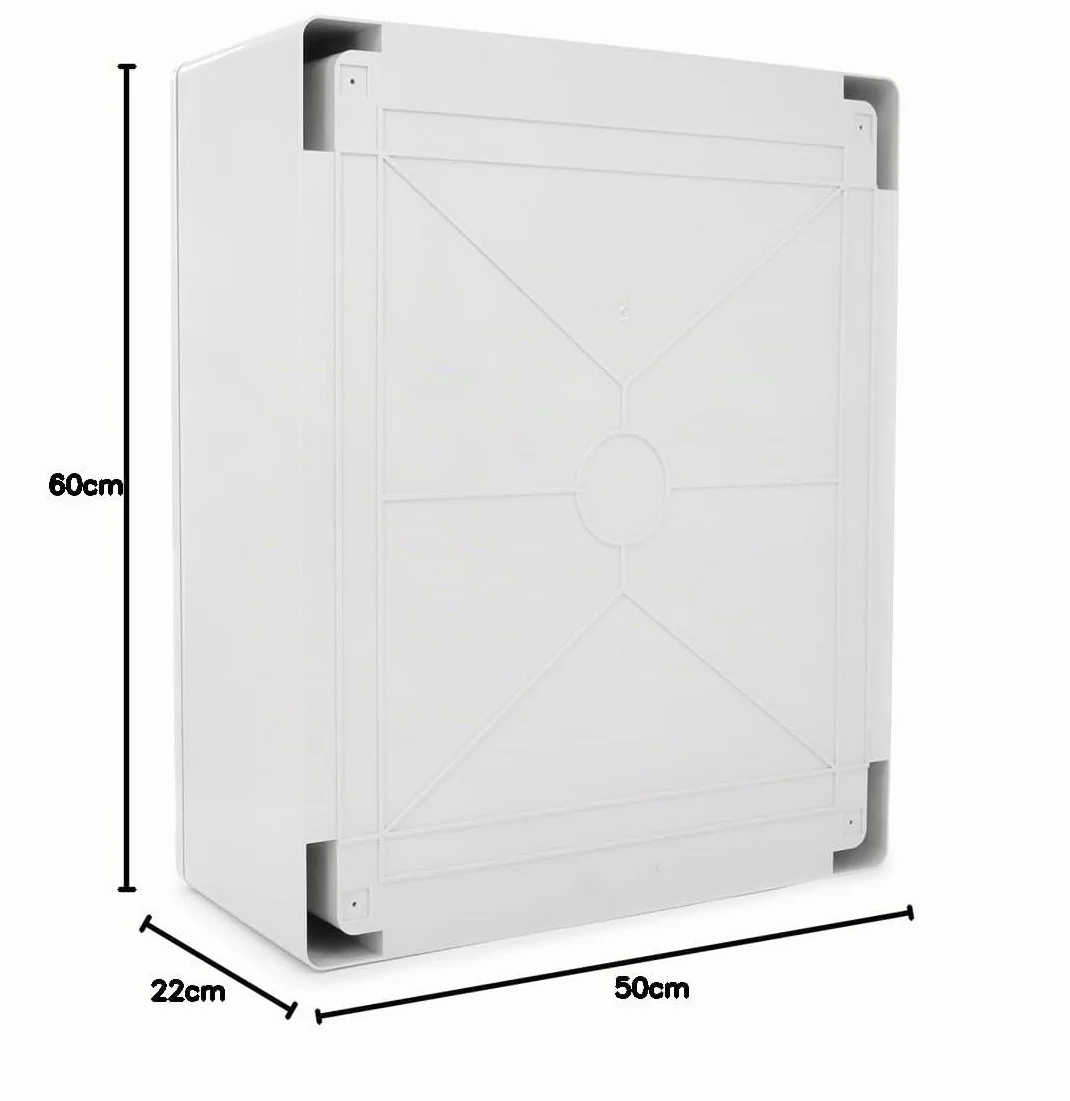 ELS Elektrotechnika Armadietto per quadro elettrico IP65 piastra di montaggio zincata porta con guarnizione perimetrale a parete vuoto