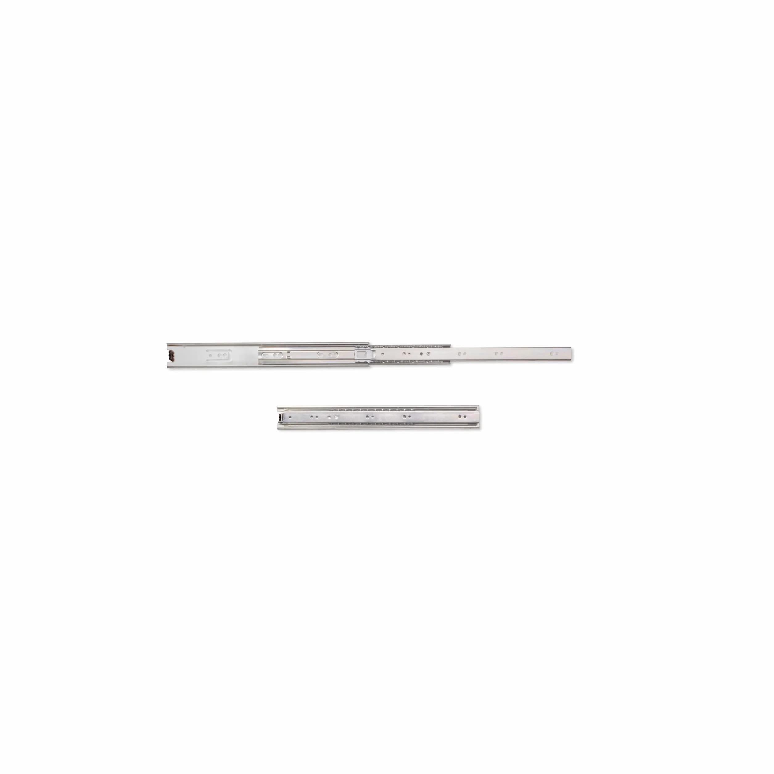 Emuca Guide/Binari con Cuscinetti a Sfere ad Estrazione Totale per Cassetto, 45 x 350 mm, Zincato