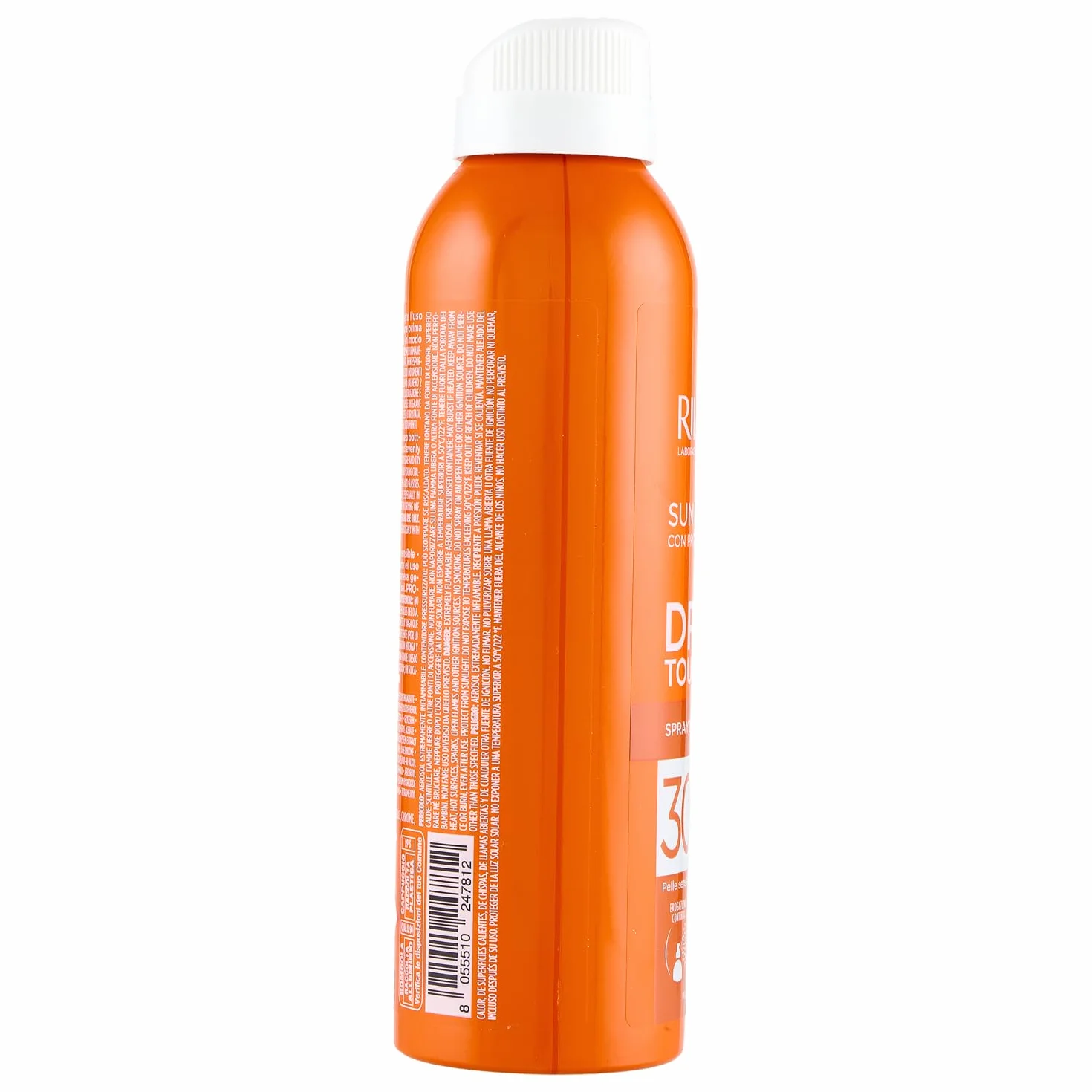 Rilastil Sun System, Dry Touch Spray SPF30 ad Azione Antiossidante per Pelle Sensibile, resistente all'acqua, 200 ml
