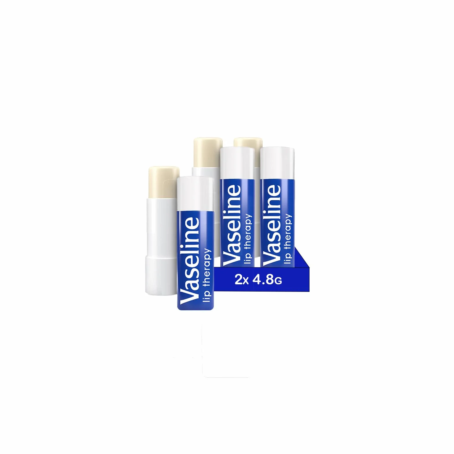 Vaseline Lip Therapy Orignal, Balsamo labbra nutriente, rossetto con vitamina E, Confezione Doppia (Original (2 Pezzo))