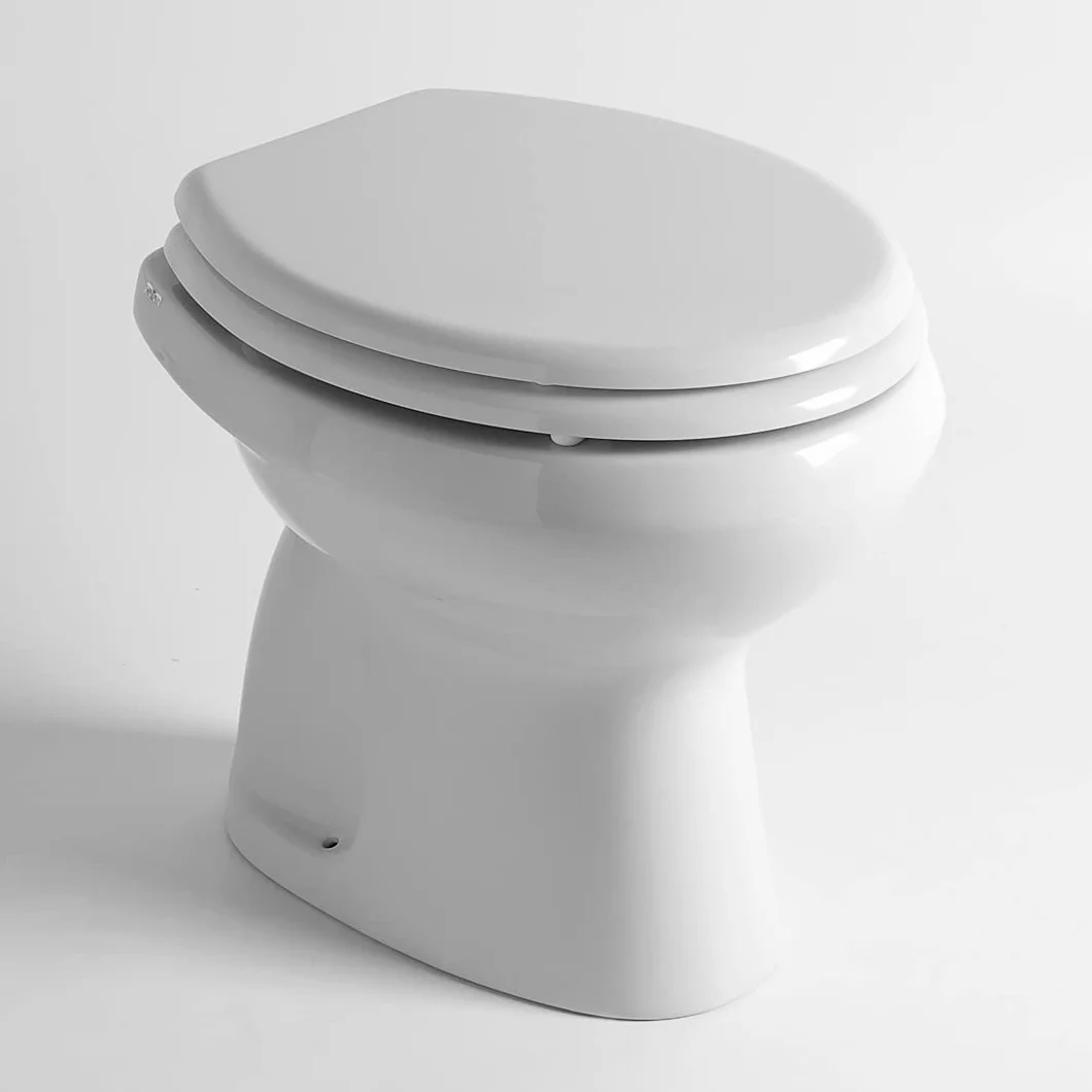 Vaso WC con Bidet Incorporato Ceramica Sanitari CLASSIC Scarico a Terra Made In Italy