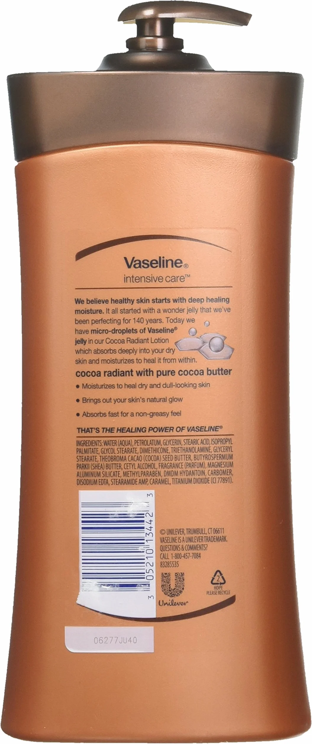 Vaseline Total Moisture Lotion 600 ml Cocoa Radiant Pump