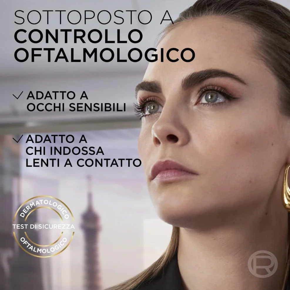 L'Oréal Paris Big Deal Mascara Volumizzante, Adatto a Occhi Sensibili, +100% Volume e Lunghezza Senza Grumi, Formula Modulabile e Stratificabile per Impatto Super, Con Self Smoothing Complex, 9,4ml
