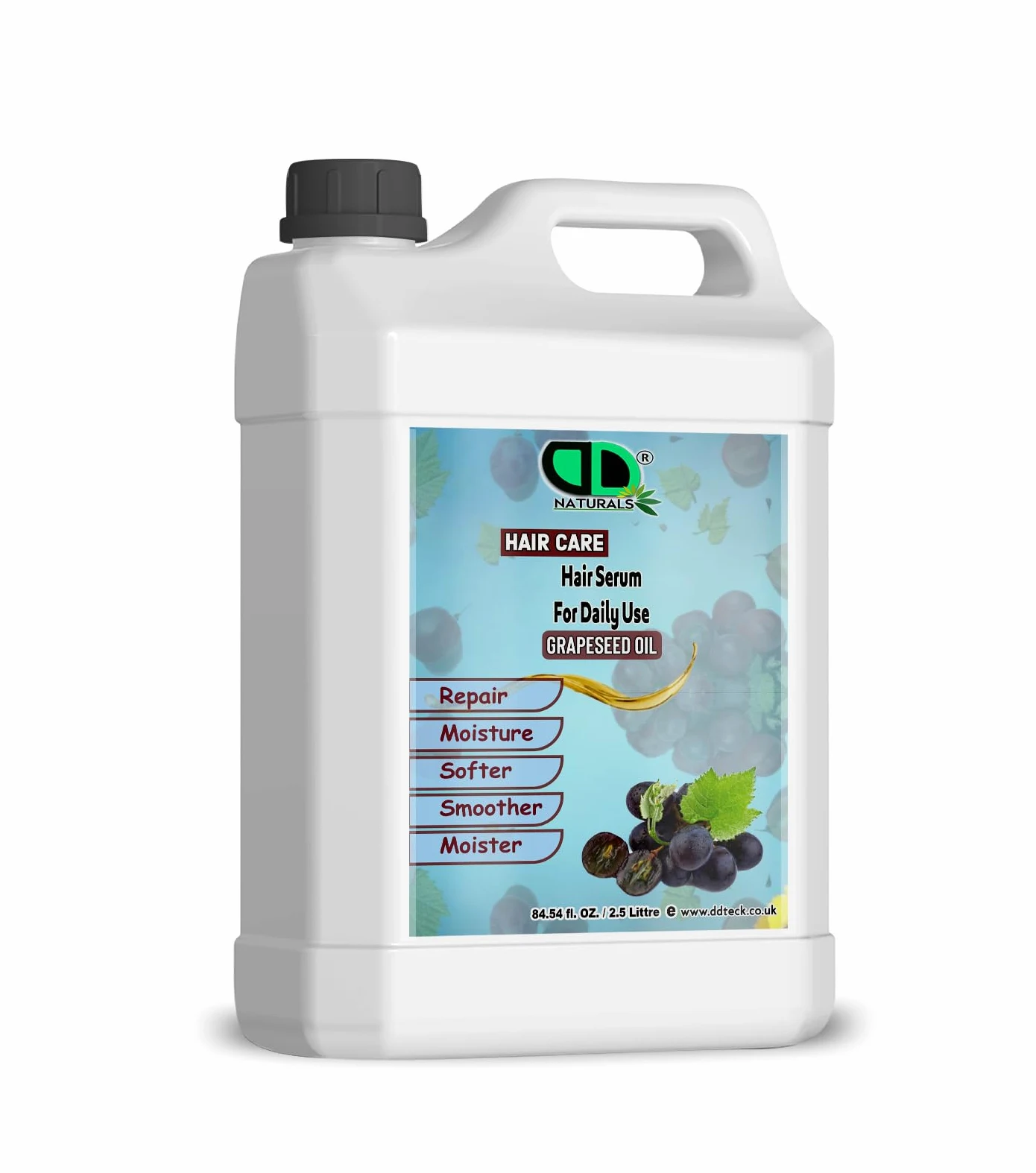 Siero per capelli per uso quotidiano con olio essenziale di vinaccioli, idrata il cuoio capelluto e promuove la crescita dei capelli, aggiunge lucentezza e protegge i capelli, bilancia la produzione