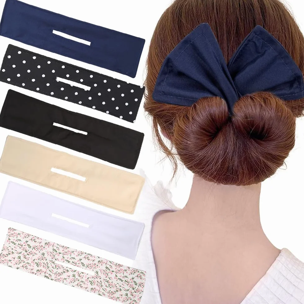 TOFBS 6 Pezzi Ciambelle per Chignon Twist Curler Donut Francese Strumenti Accessori per Acconciature Strumento per Magico Articolo per Raccogliere Chignon Facile per Capelli Donna