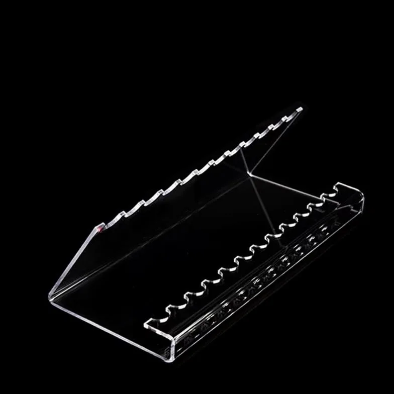 Espositore Acrilico for Penna for Sopracciglia Eyeliner cosmetico Multifunzionale | Portaoggetti in acrilico trasparente for organizer for pennelli da trucco, vetrina da banco(25*11*8cm)