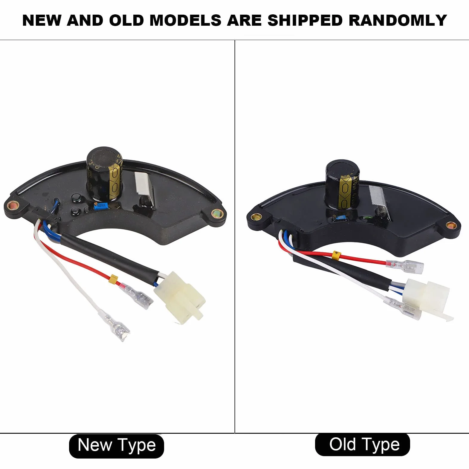 Regolatore Tensione AVR 400V 470uF 5000W per Generatore Benzina 168F Nero