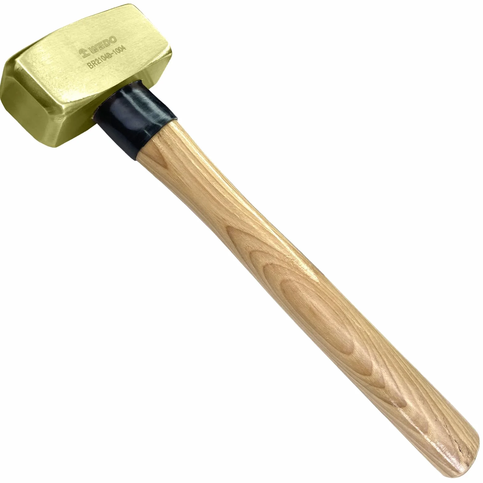 WEDO Martello da fabbro in ottone 1000g con Impugnatura Ergonomica legno 320mm