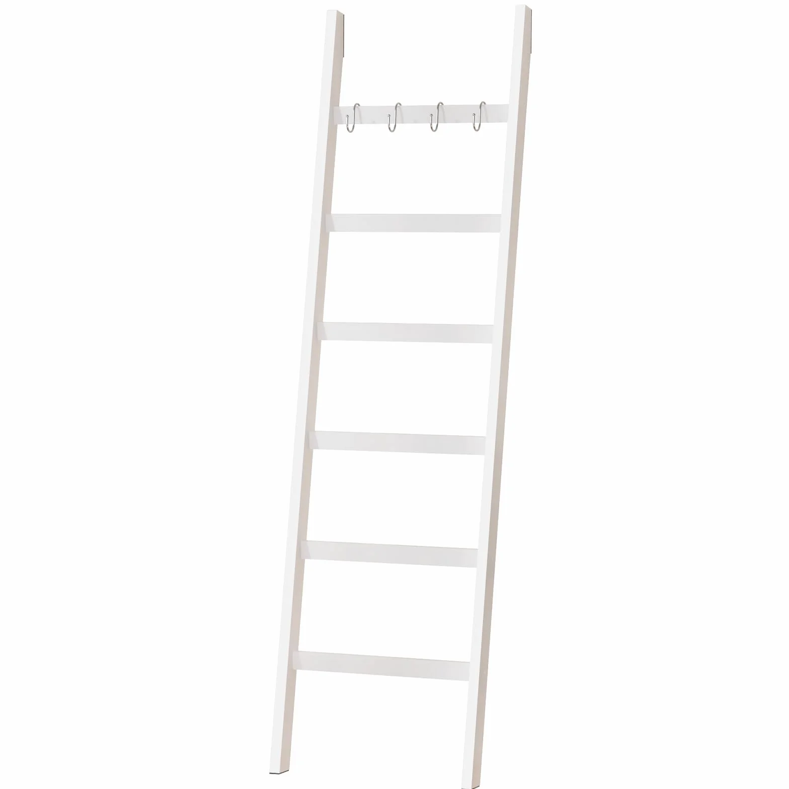 Yorbay Scala Portasciugamani in Bambù 170x43 cm Bianco 6 Pioli