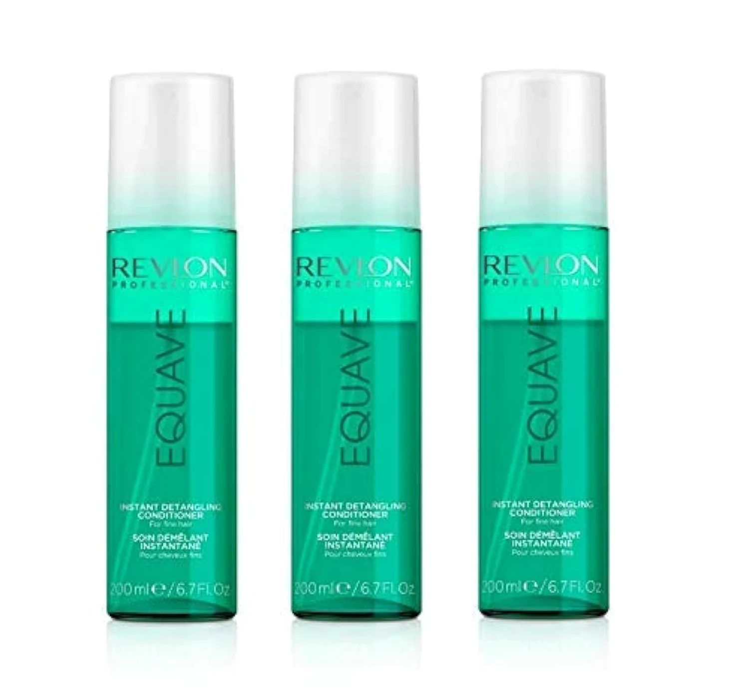Revlon, balsamo districante per capelli Equave, volumizzante, confezione da 3 pezzi da 200 ml (etichetta in lingua italiana non garantita)