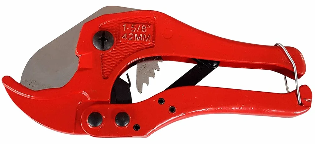 PINZA TAGLIATUBI A CRICCHETTO PER TUBI IN PVC 42 mm