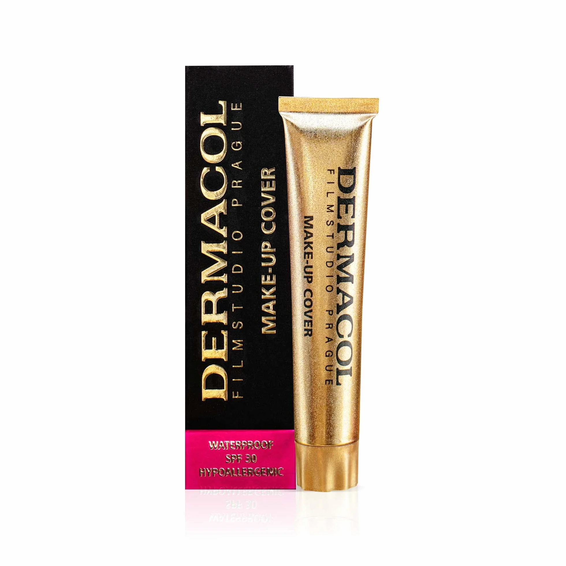 Dermacol - Fondotinta a Copertura Totale con SPF 30, Liquido Opaco, Impermeabile per Pelle Grassa, Acne e Borse Degli Occhi, Prodotti per il Trucco Duraturi, 30 g, tonalità 207