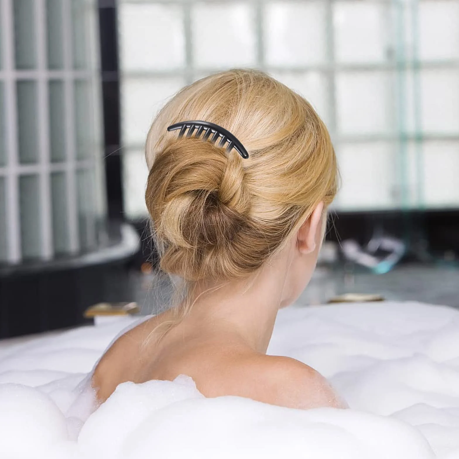 4 Pezzi Pettinino per capelli con 7 Denti, Denti di Plastica Pettini per Capelli Artiglio Accessori per Capelli per le Donne Ragazze