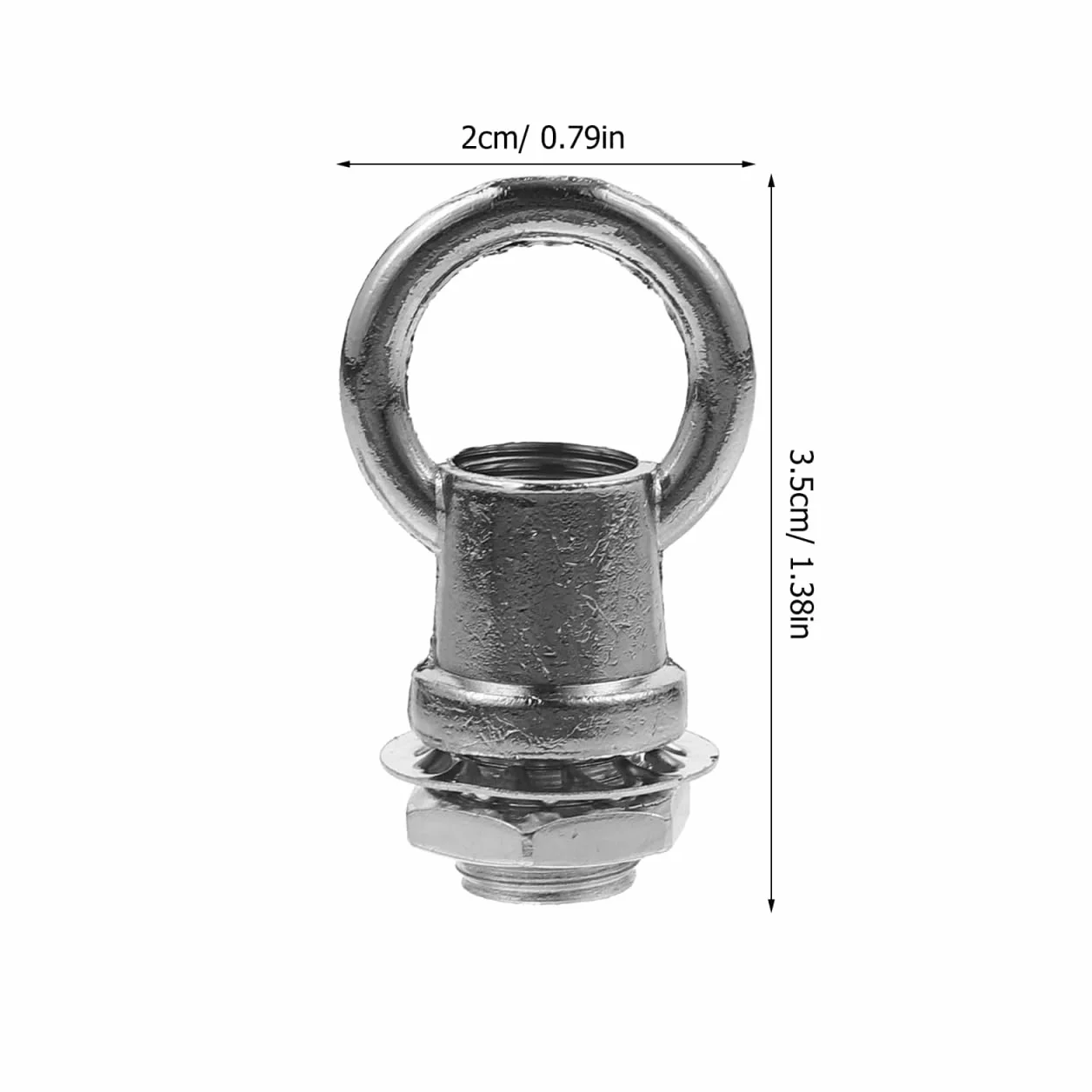 Artibetter Gancio Bullone Filettato M10 Anello Chiuso Sospensione Sicura Fissaggio Apparecchi Illuminazione 110 Lb