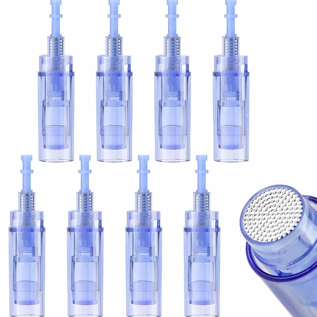 Set da 8 Microaghi, 36 Aghi, Punte Micro/Nano, Ricambi per Dispositivi di Microneedling. Punte di Ricambio per Penne Microneedling