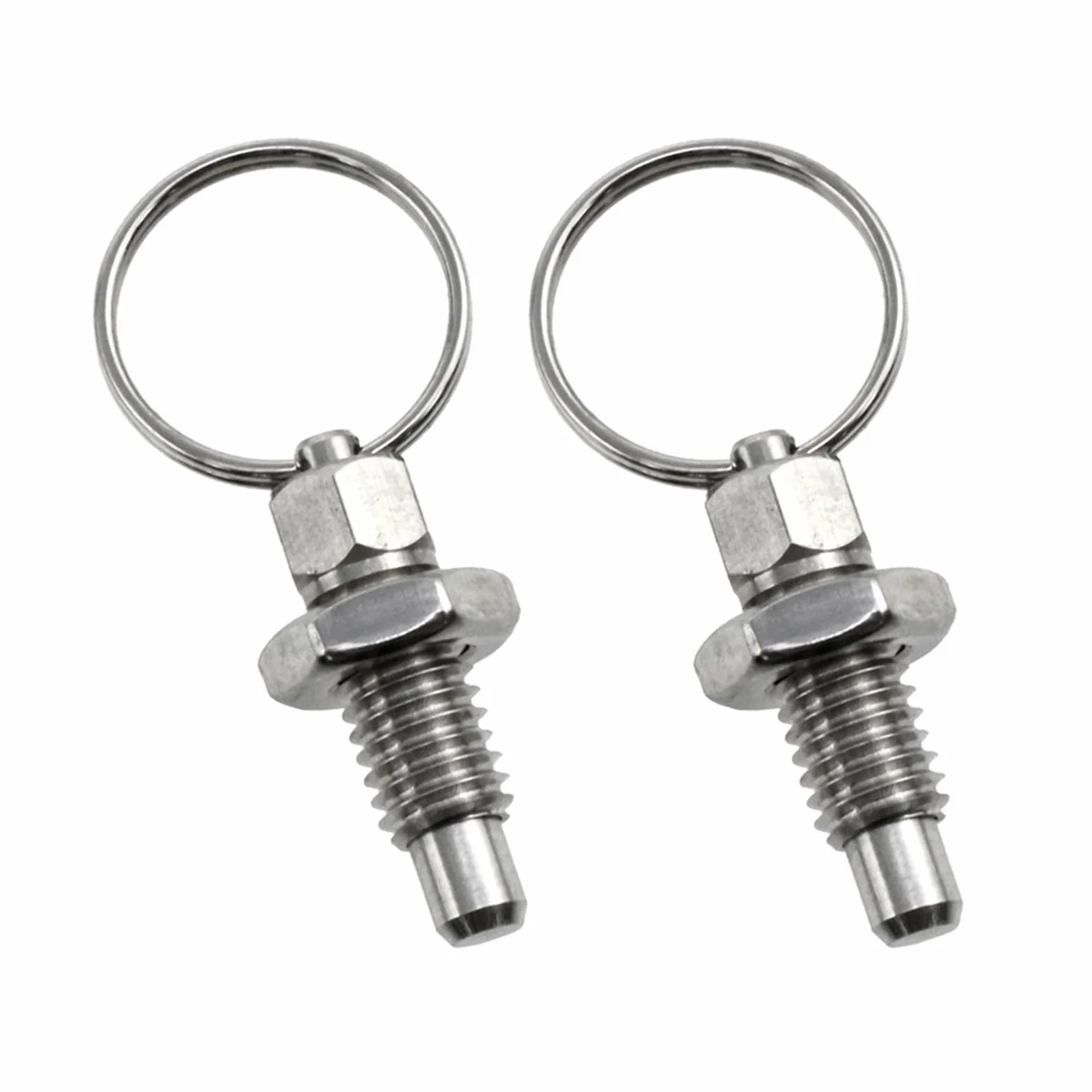 Perno a molla in acciaio inox M6, bulloni di bloccaggio con anello di trazione, perno di sicurezza retrattile