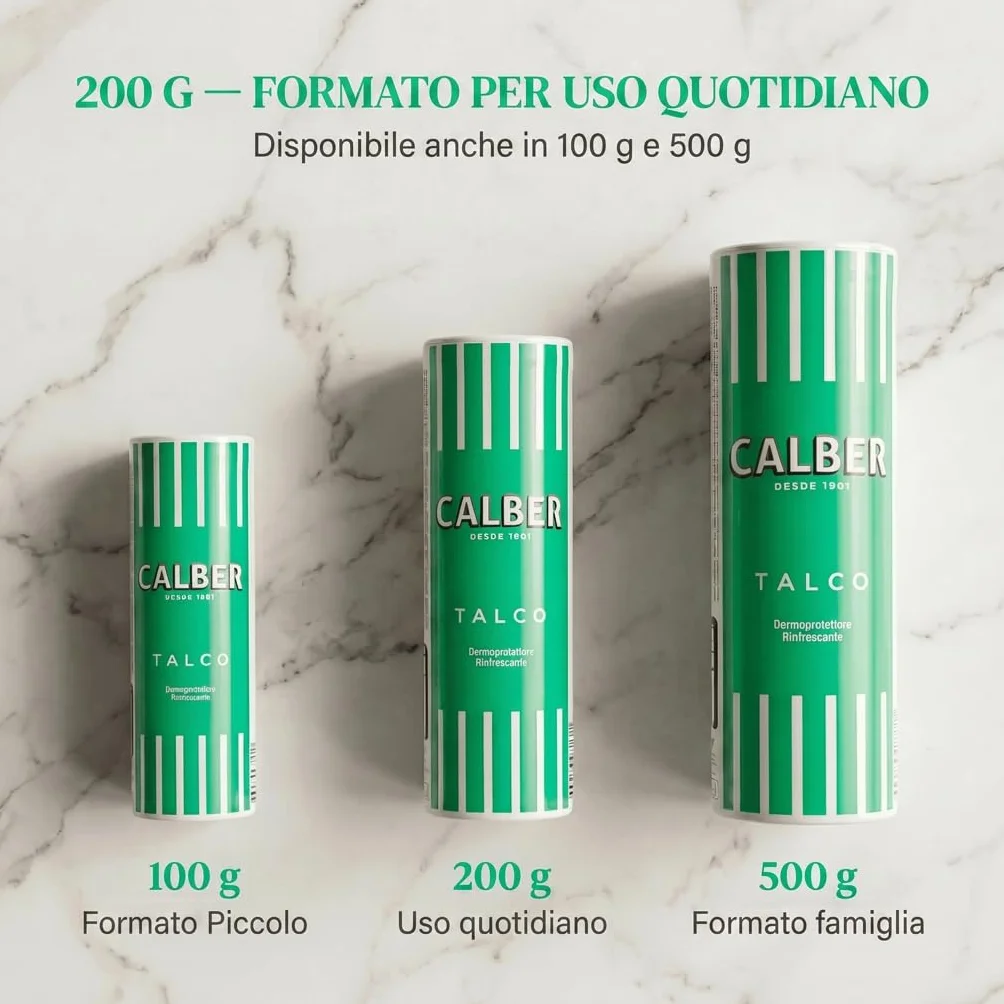 Talco in polvere CALBER 200 gr