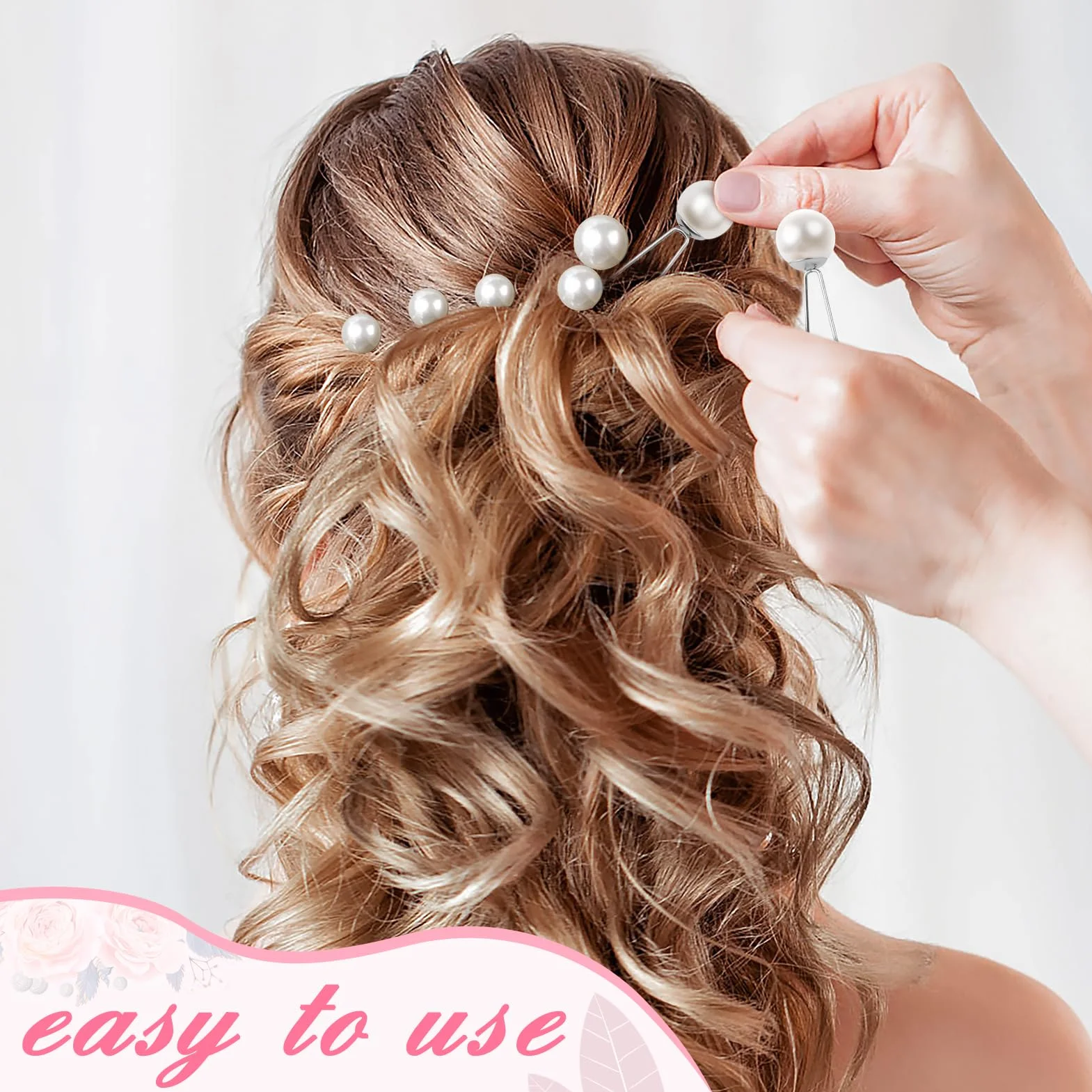 Kiiwah 32 Pezzi Sposa Fermaglio Capelli Donna, Elegante Forcine per Capelli Sposa con 4 Taglie Perla per Donne e Ragazzi, Perla Accessori Capelli Sposa per Matrimonio, Ballo di Fine Anno, Festa